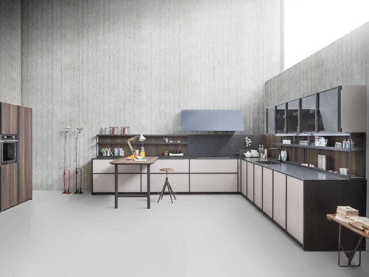 Linear fitted kitchen without handles XP/03 By Zampieri Cucine design
