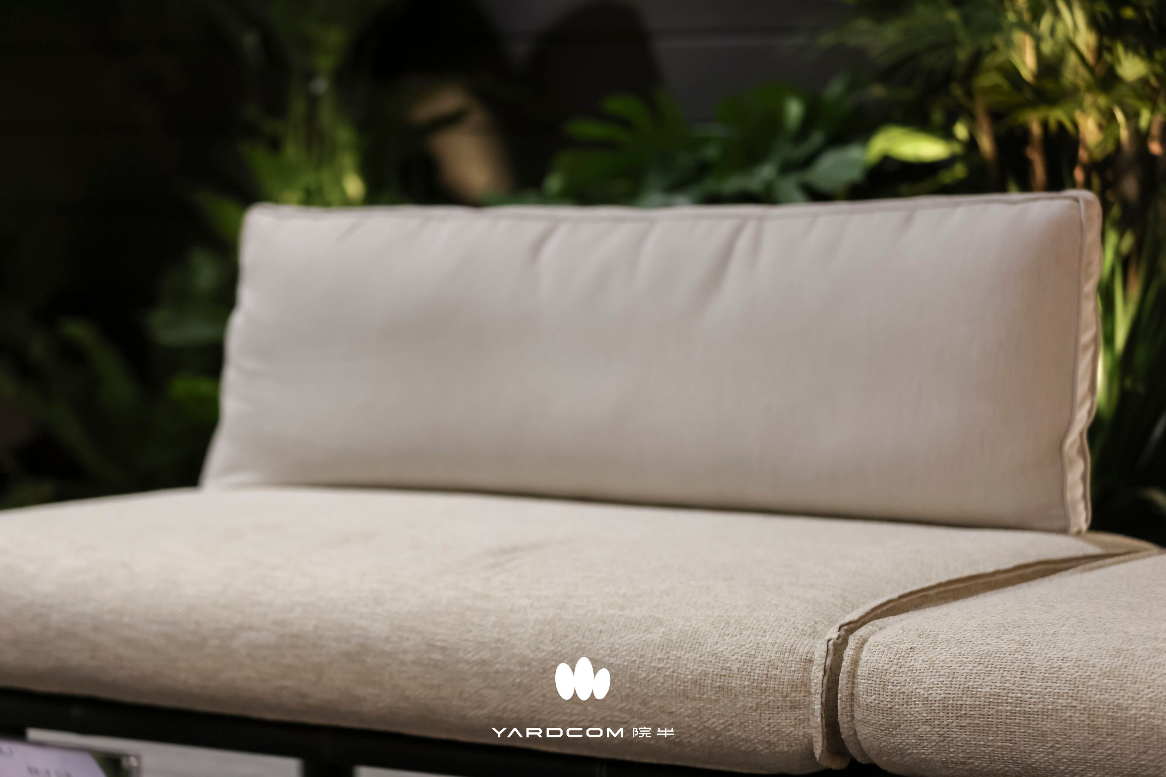 BAMBOO by YARDCOM - Divano da giardino in tessuto a 2 posti - 2