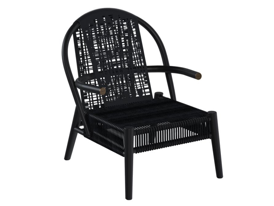 ZITHER by YARDCOM - Poltrona da giardino in rattan con braccioli