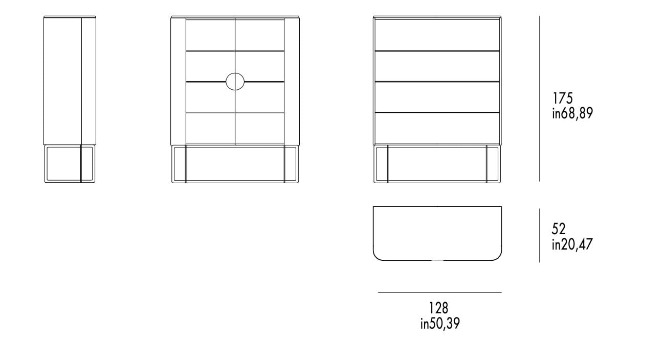 YORK Display with integrated lighting York Collection By