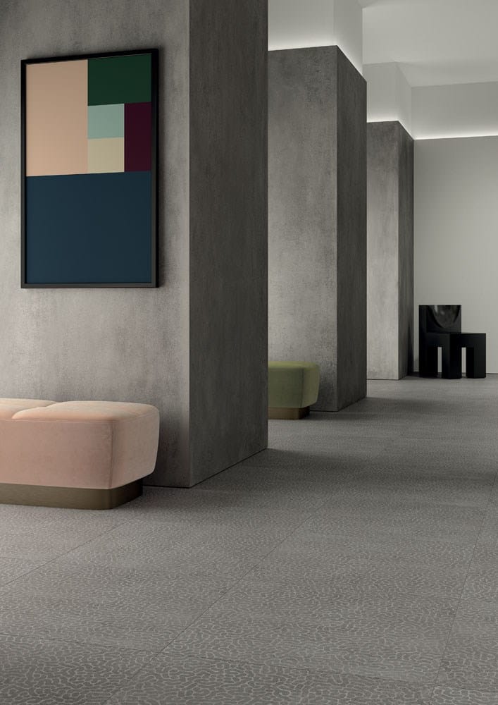 Porcelain stoneware wall/floor tiles with concrete effect ZOOM REEF