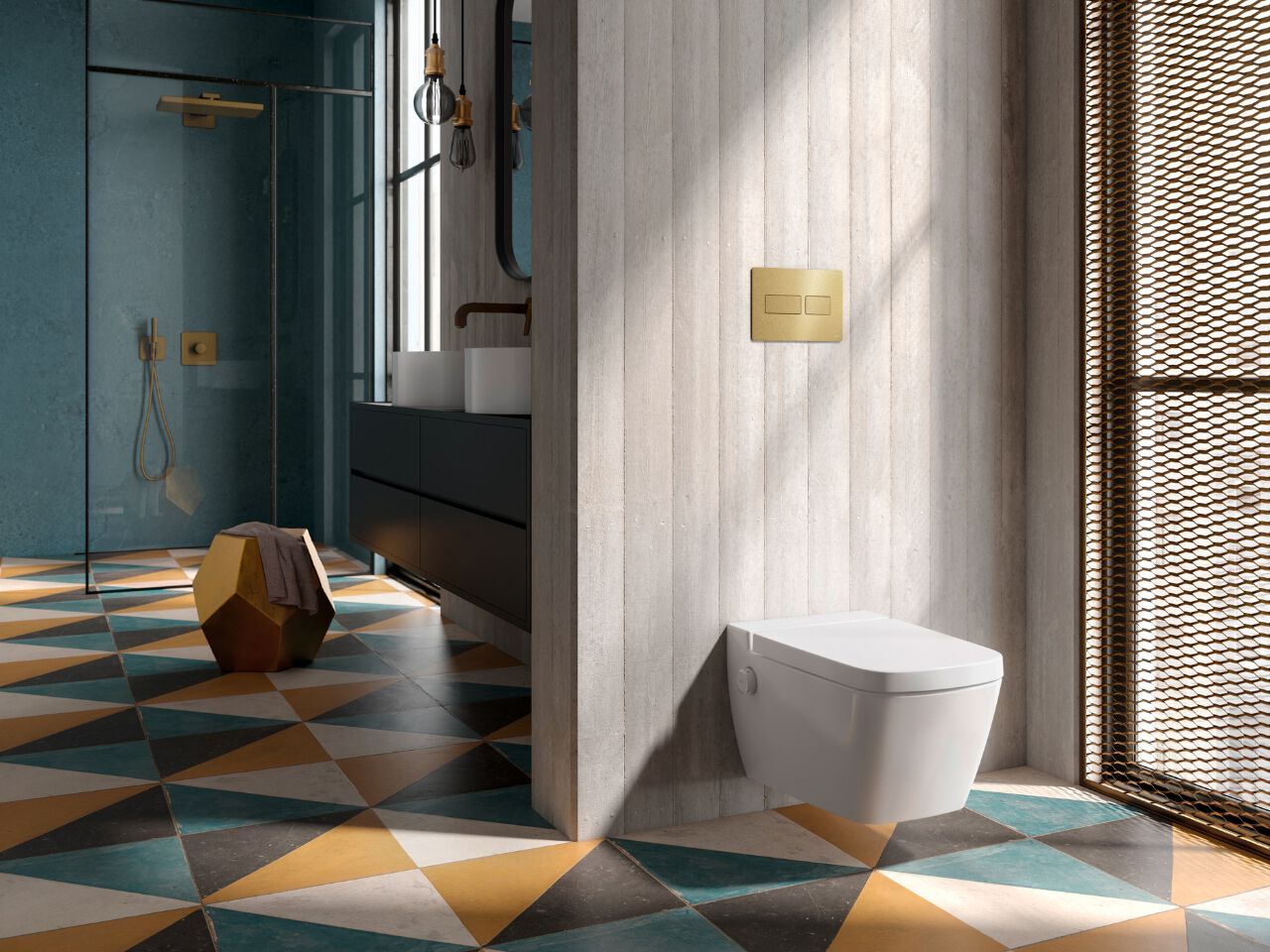 TECEsolid by TECE - Placca di comando per wc