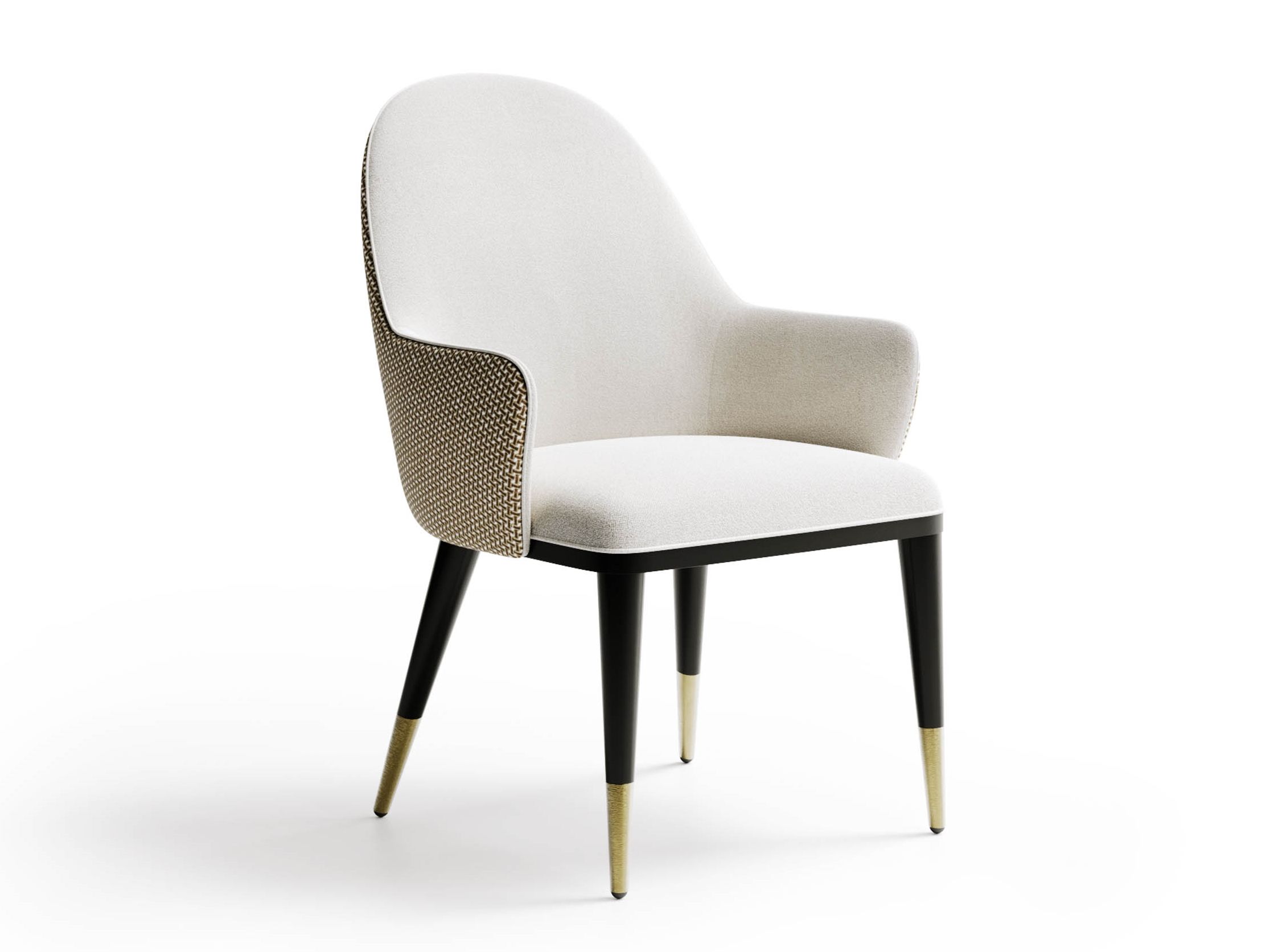 ADELE by Capital Collection - Sedia in tessuto con braccioli
