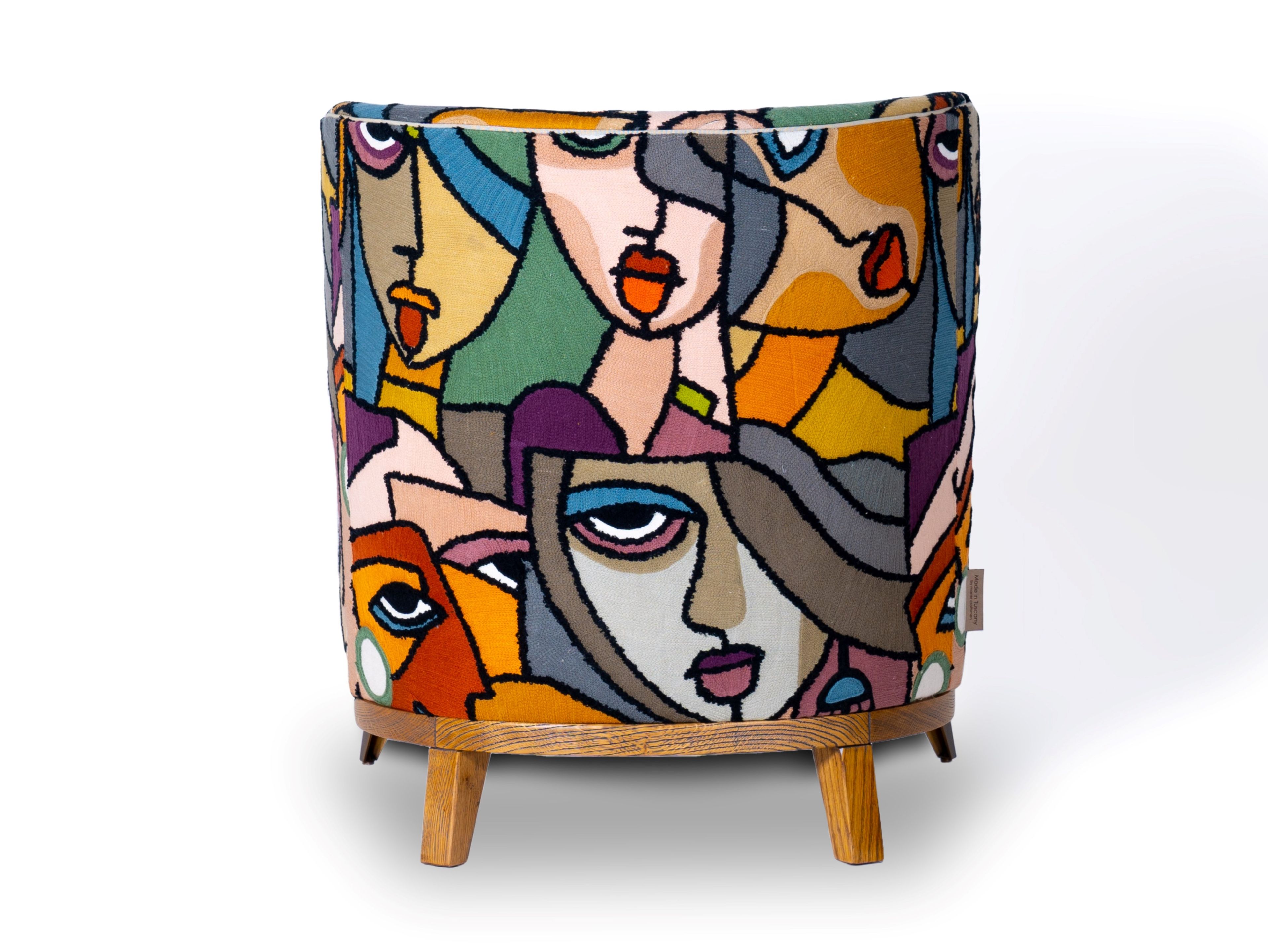 AGOSTINA Fabric easy chair Fabric easy chair with armrests By