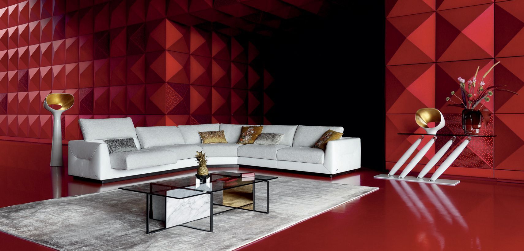 ALCHIMIE Corner sofa Alchimie Collection By Roche Bobois design