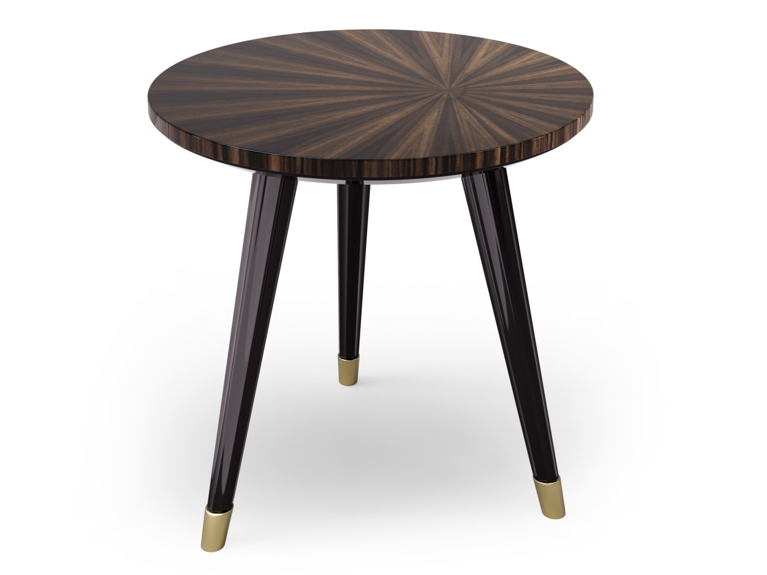 ANDRÈ | Ebony coffee table Round ebony coffee table By Cafedesart