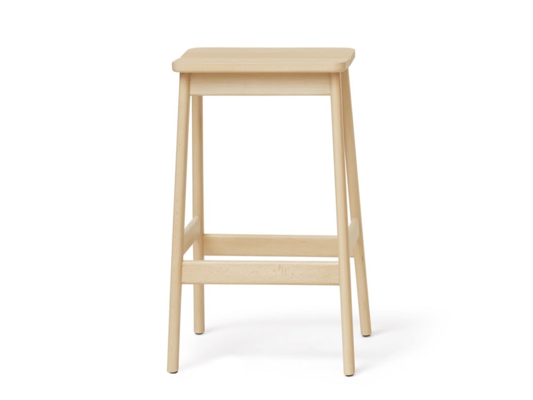 ANGLE STANDARD 65 by Form & Refine - Sgabello alto in faggio con poggiapiedi - 2