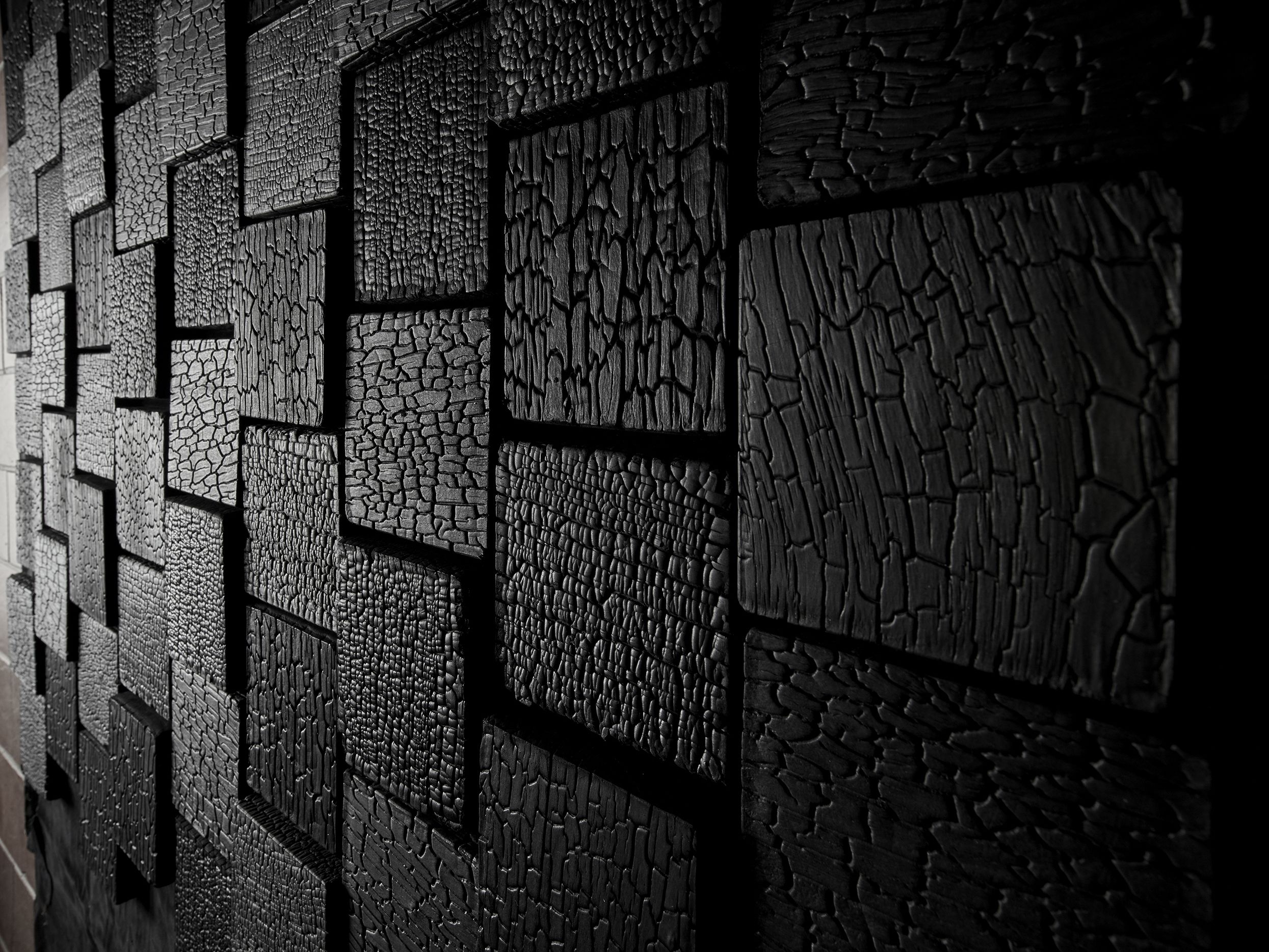 ARDES DRY MOSAIC by Sapiens - Rivestimento in legno per esterni