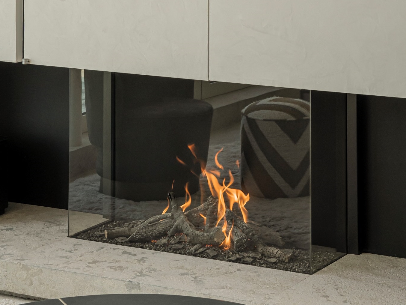 Metalfire AVENUE MF 1050-75 GHE 3S fireplace By Metalfire