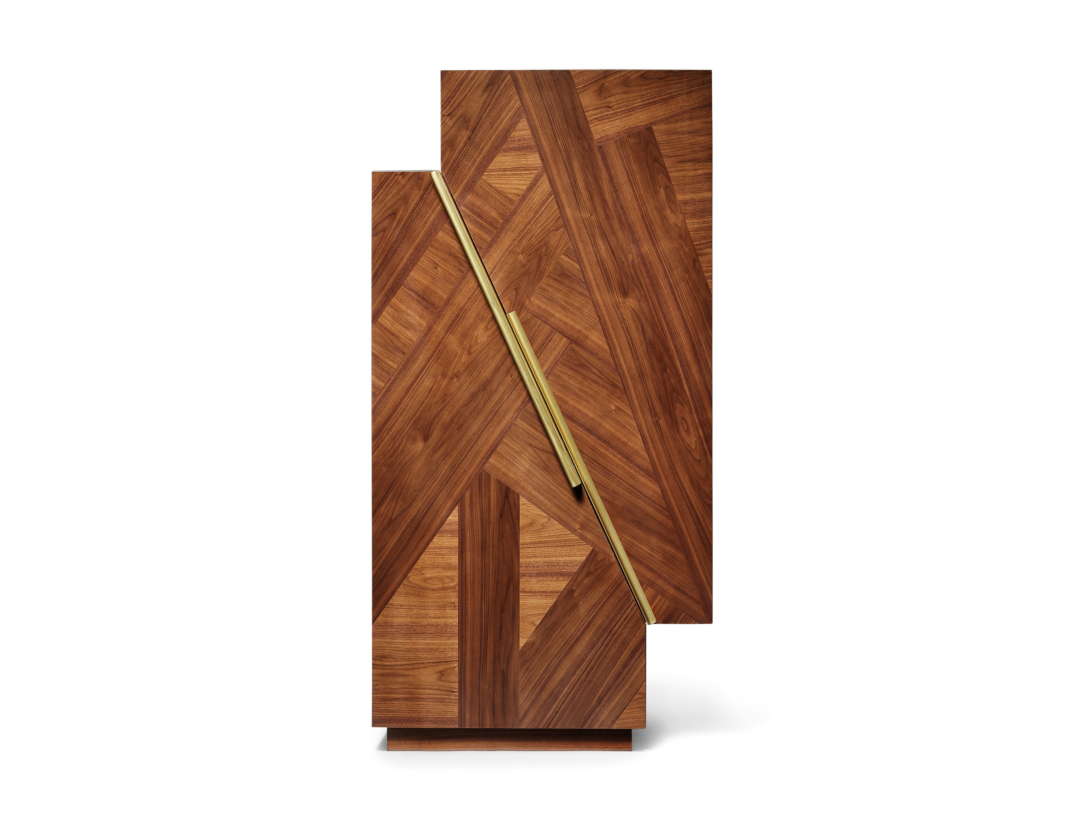 EARTH TO EARTH Wood veneer bar cabinet By Ginger & Jagger