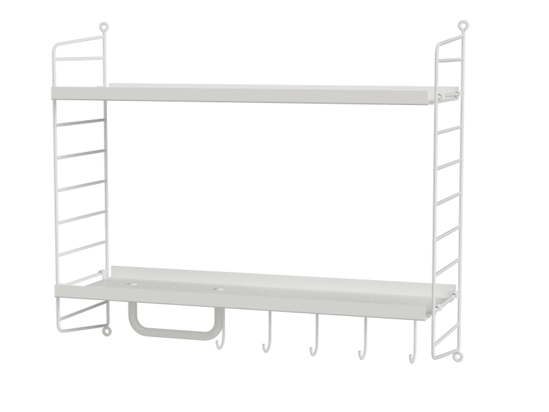 BATHROOM E by String Furniture - Mensola bagno in acciaio verniciato a polvere