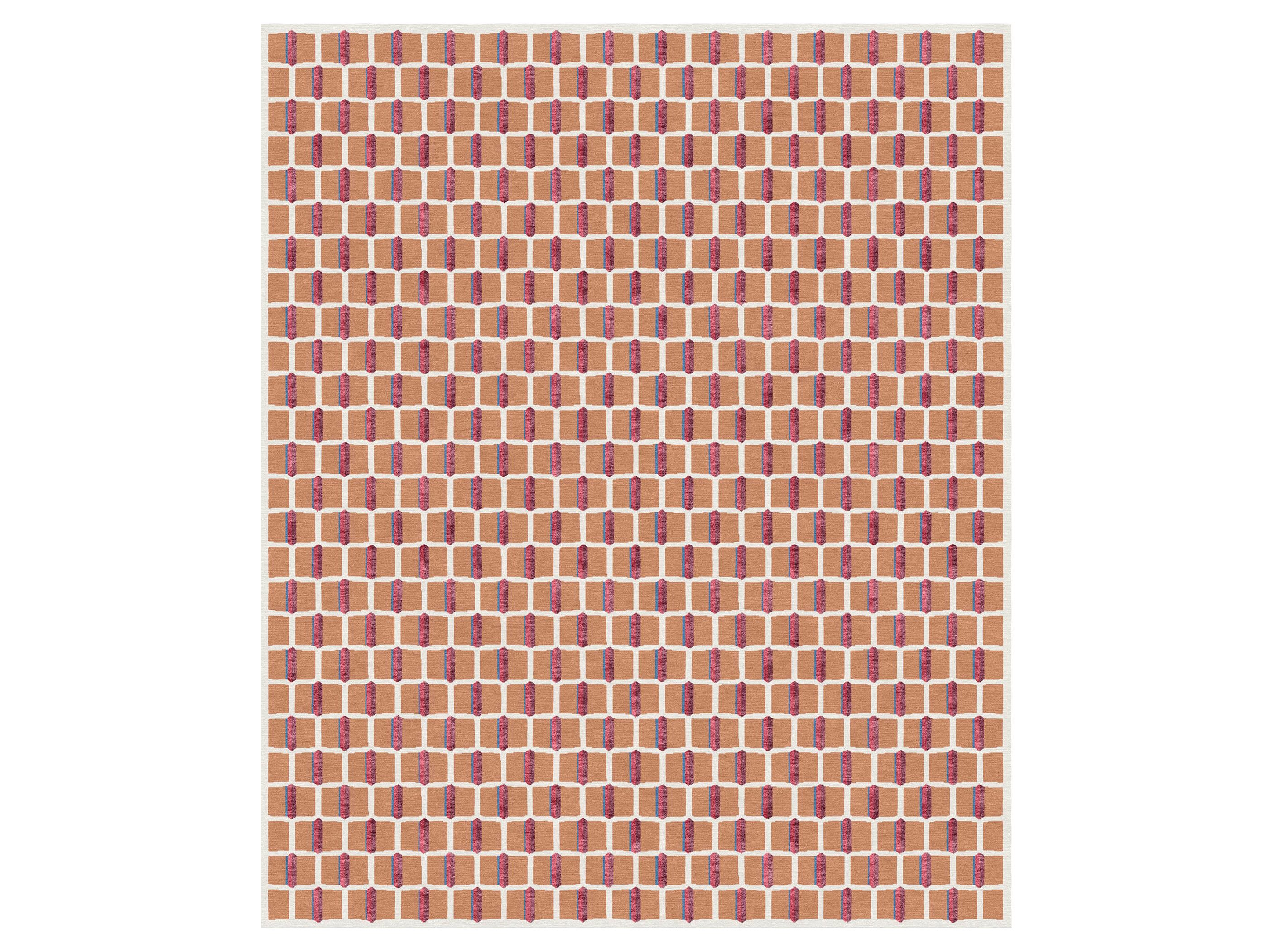 BAUHAUS FIORE by Tapis Rouge - Tappeto rettangolare fatto a mano