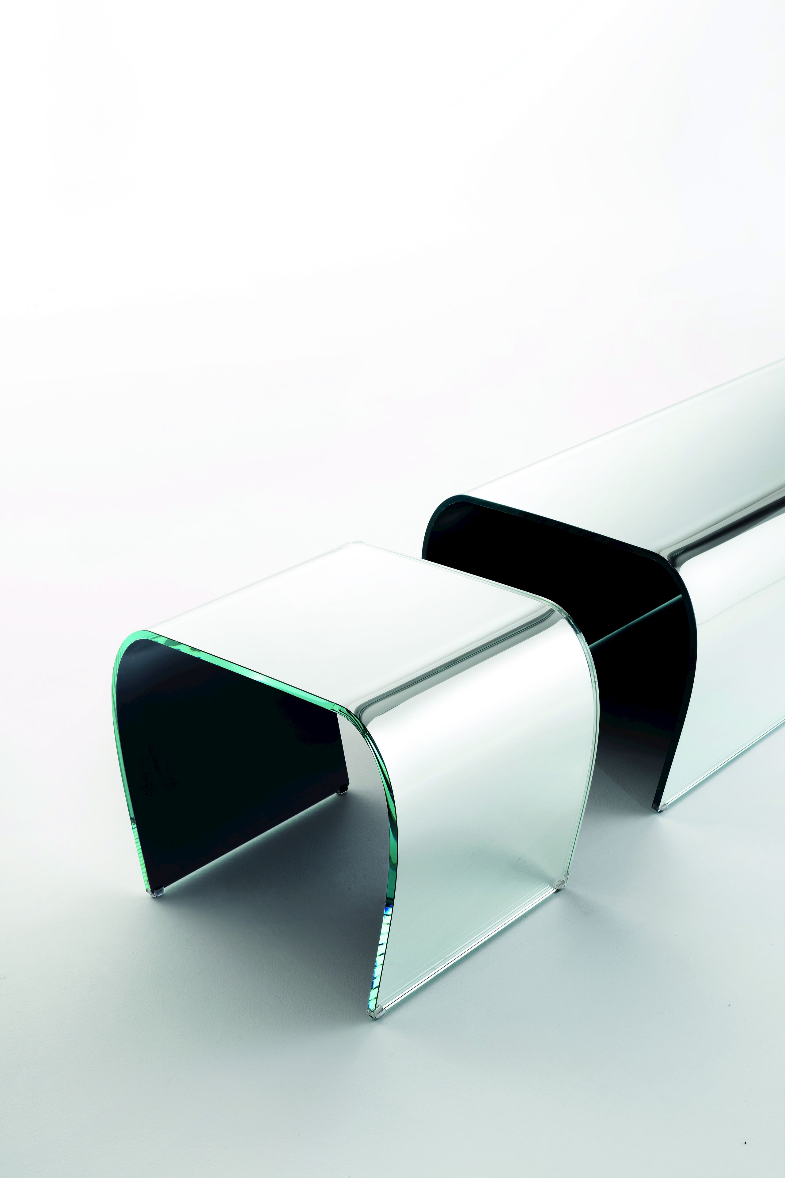 BENT GLASS STOOL Stool By Glas Italia