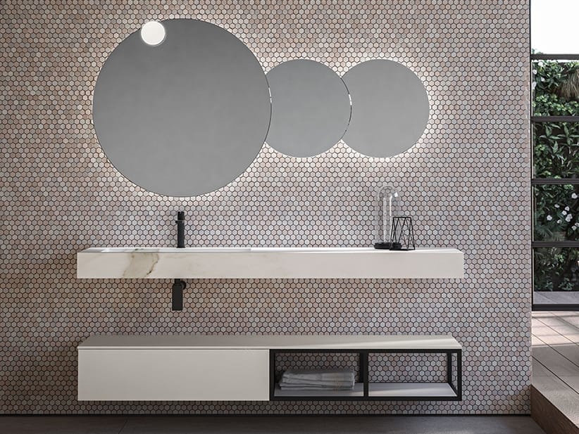 BLUES 4.12 by BMT - Mobile lavabo sospeso con cassetti