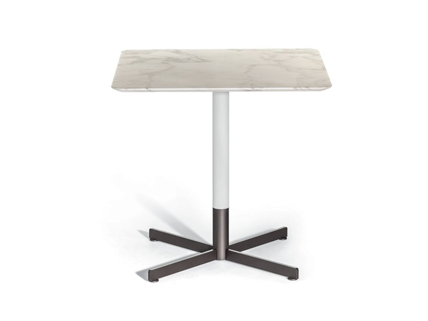 Alzata Per Torte In Marmo Naturale Bianco Con Base In Ottone - Diametro 30,5 Cm, Altezza 14 Cm - Santa Barbara Design Studio