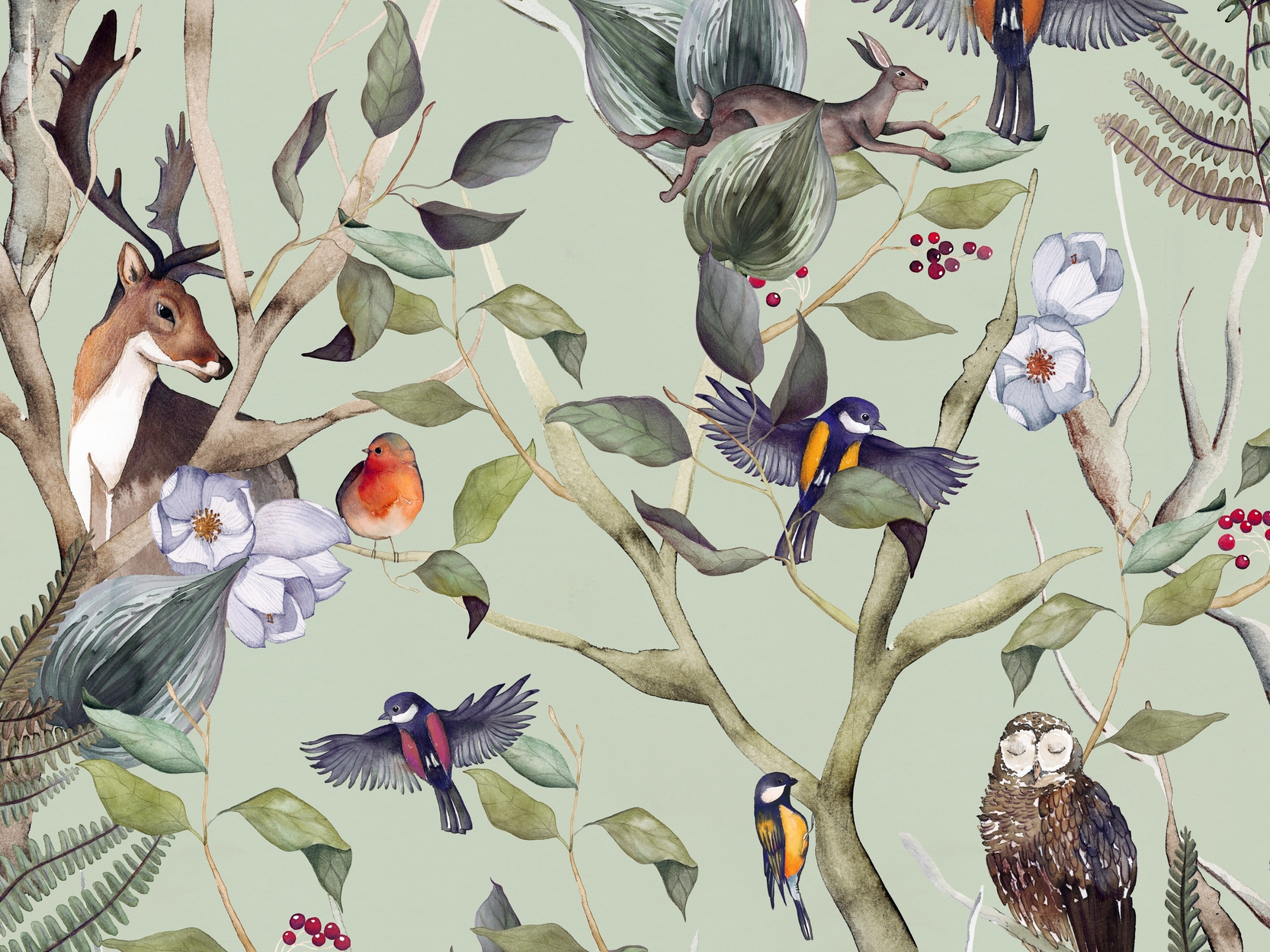 BOSCO INCANTATO Wallpaper By Jannelli Volpi bosco-incantato-wallpaper-by-jannelli-volpi