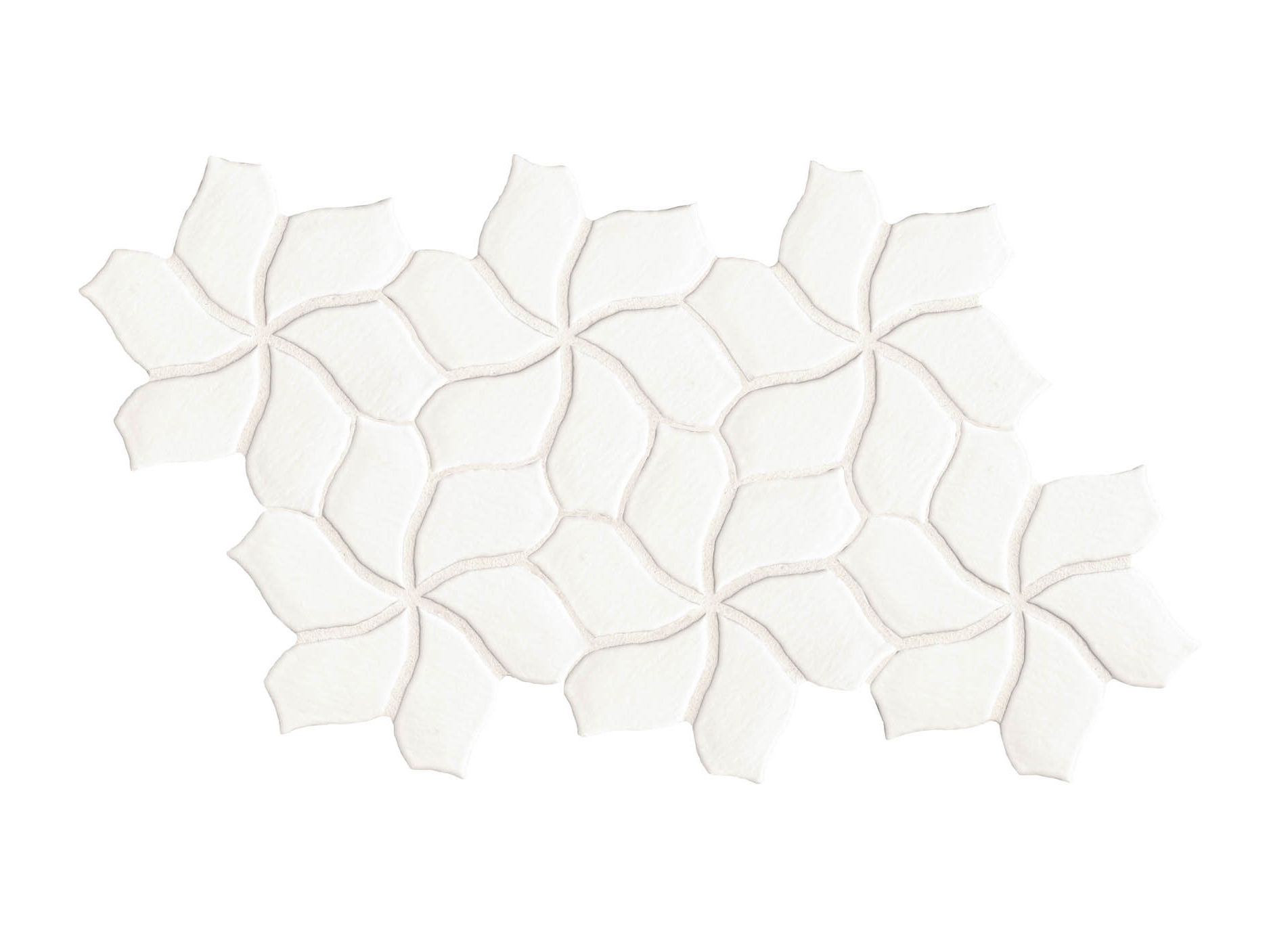 BOTANICA FLOWER WHITE MATT by Mutina - Pavimento/rivestimento in gres porcellanato smaltato