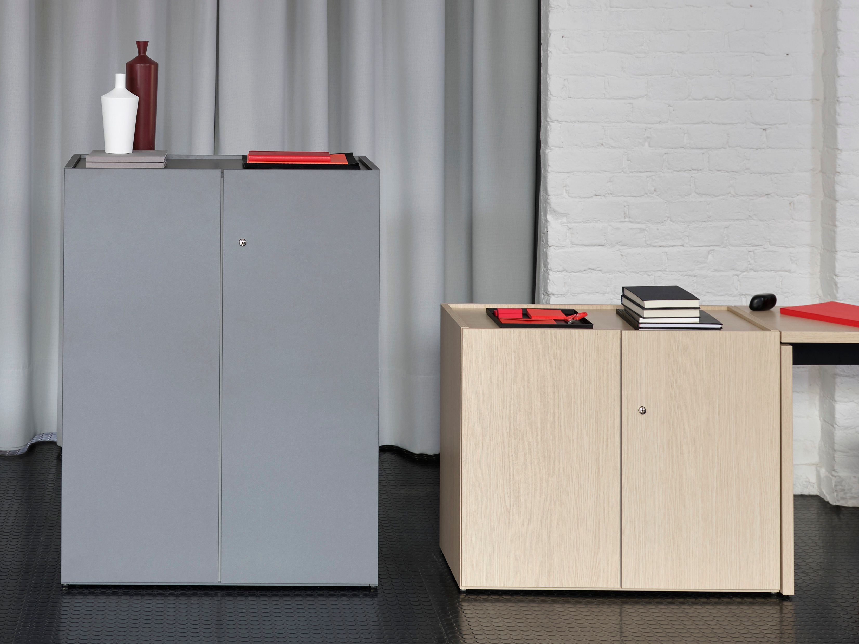 BRIDGE Low office storage unit Bridge Collection By Citterio