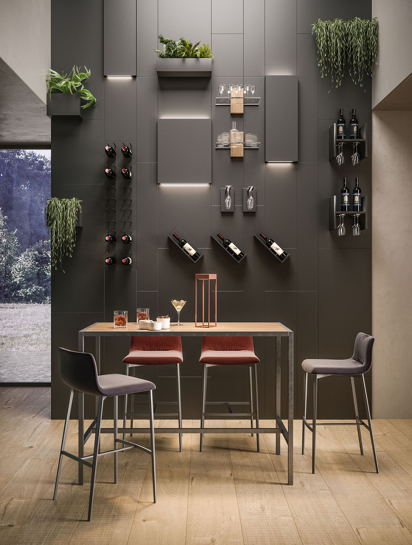 CADDY LIGHT Metal boiserie with integrated lighting By Ronda Design ...