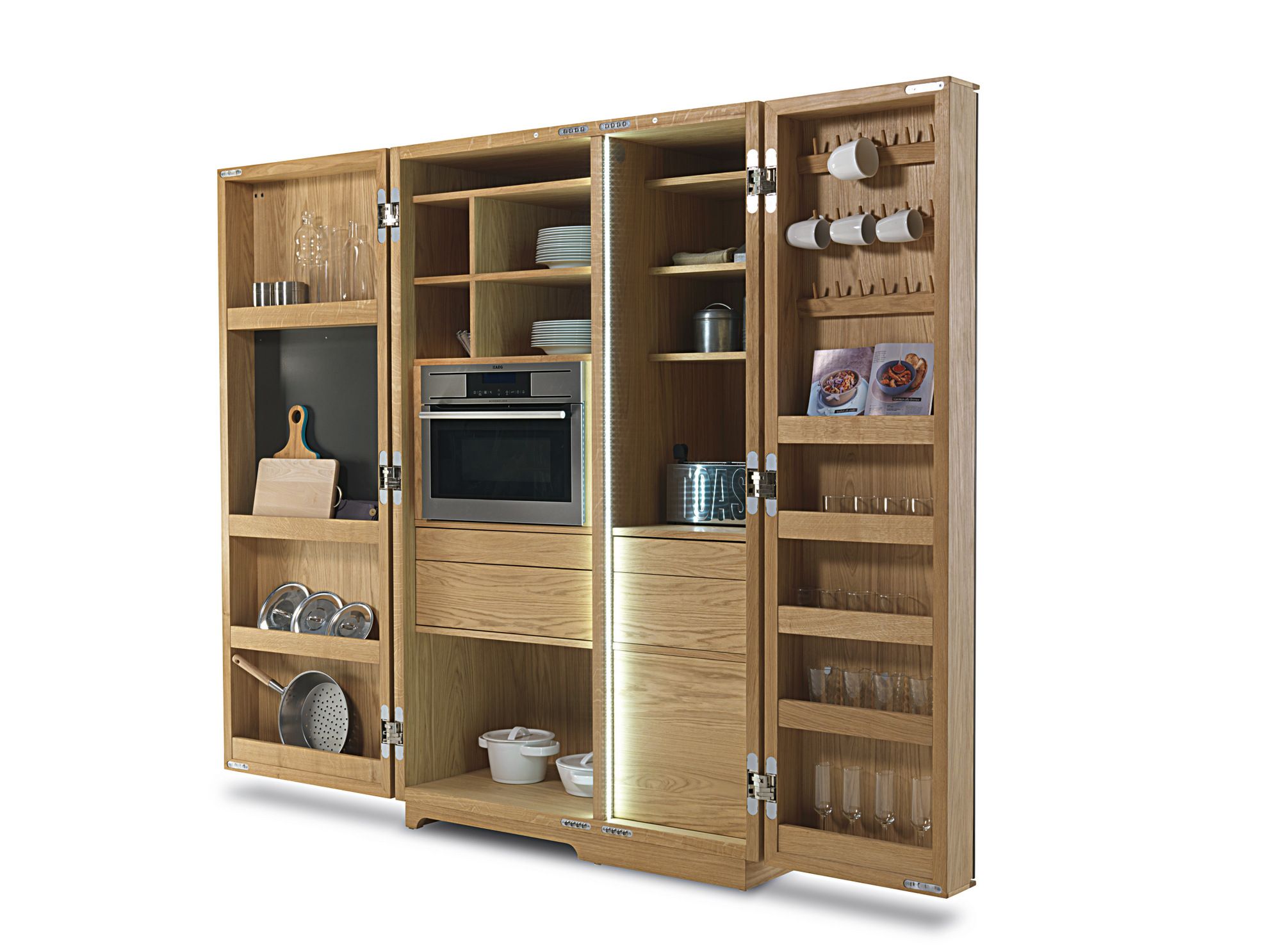 CAMBUSA COOK/JUMBO Multifunctional storage unit in blockboard and solid ...