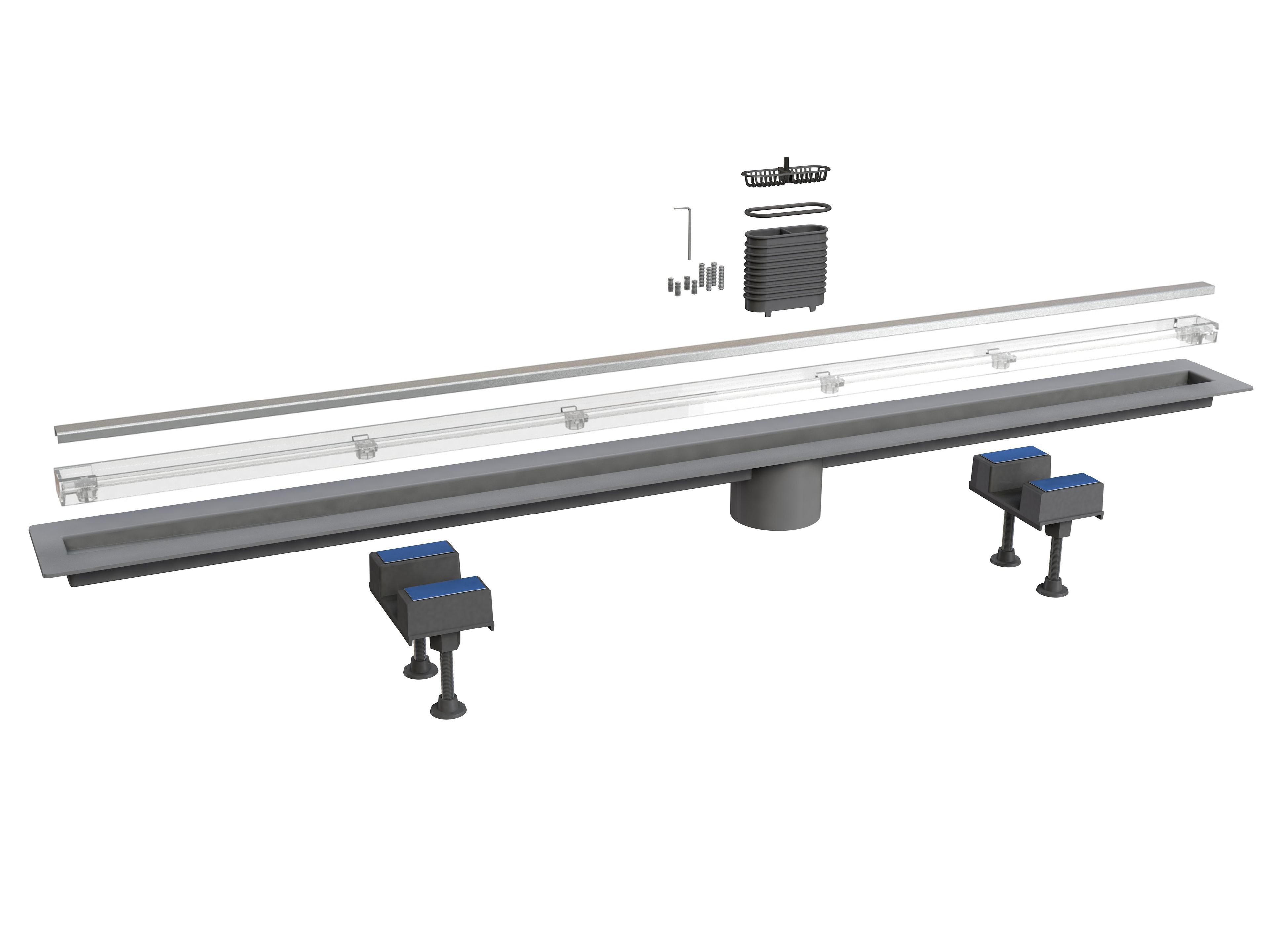 CANALISSIMA SCARICO LATERALE 6825MX120S  by Bonomini - Scarico per doccia in acciaio inox