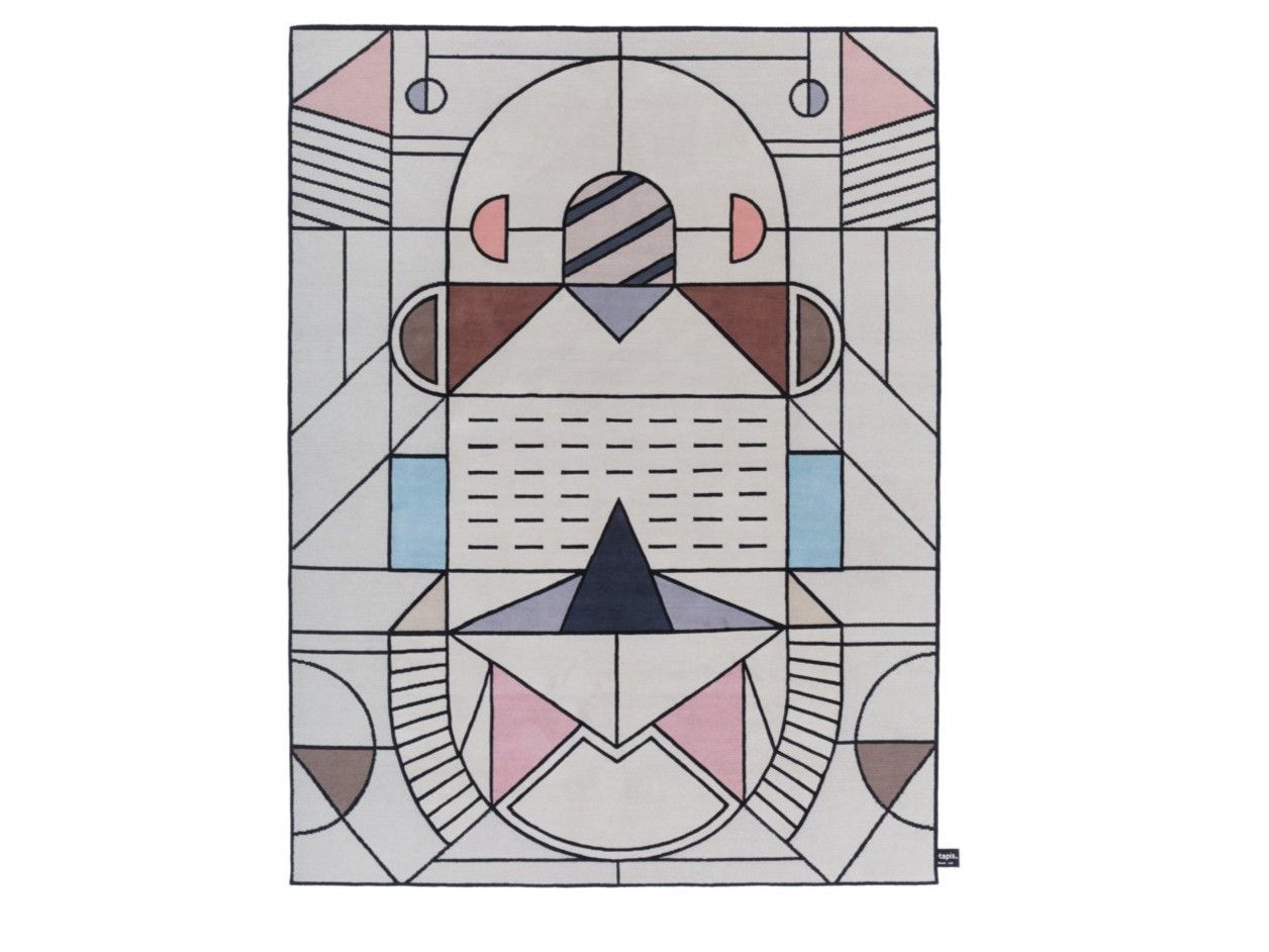 CARTESIO OUTLINE by cc-tapis - Tappeto a motivi fatto a mano in lana