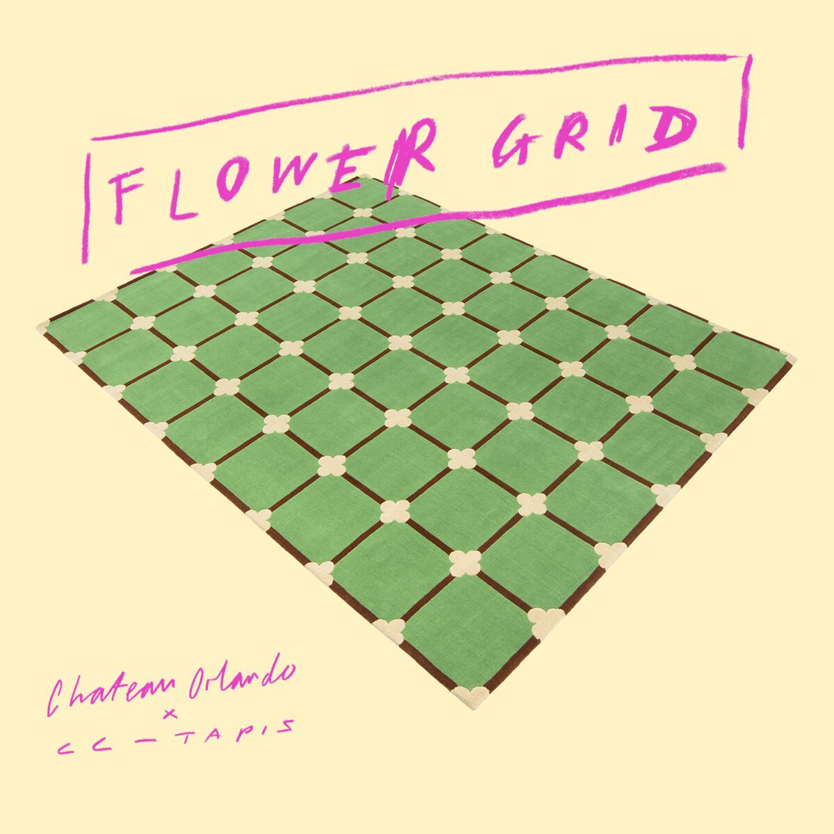 FLOWER GRID by cc-tapis - Tappeto a motivi fatto a mano in lana - 5