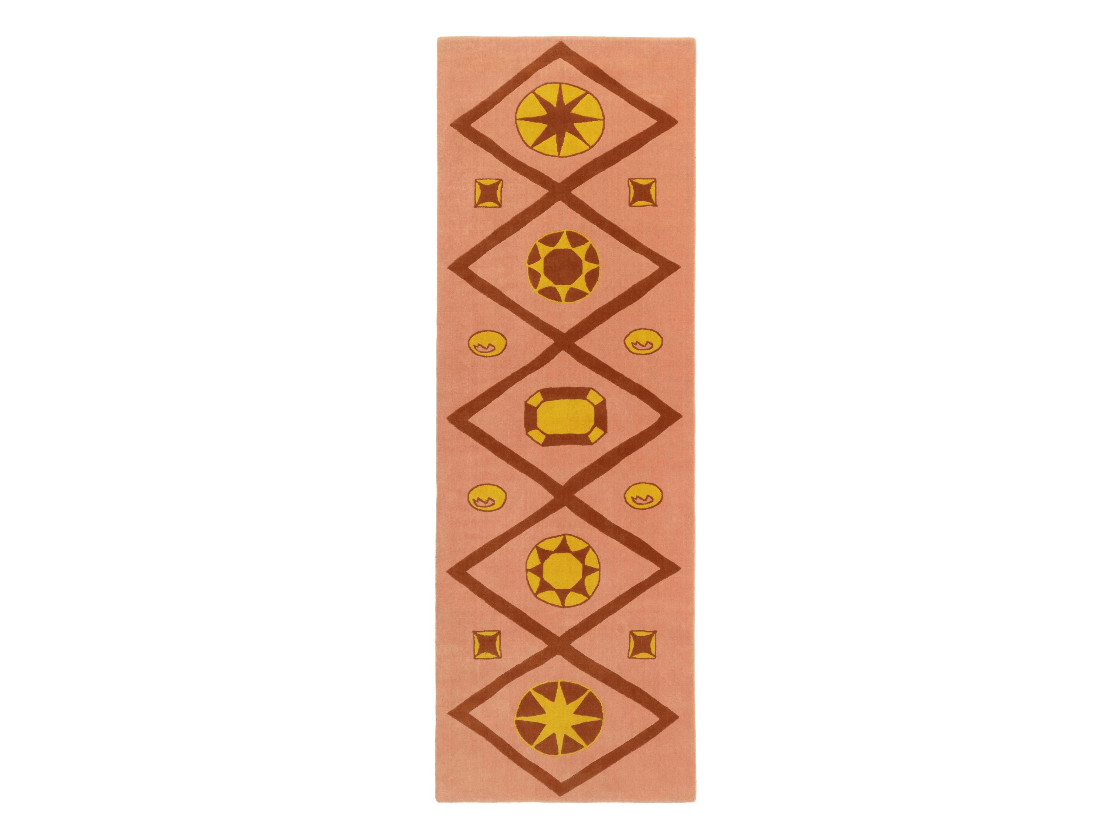 JEWELLED LATTICE RUNNER  by cc-tapis - Tappeto a motivi fatto a mano in lana