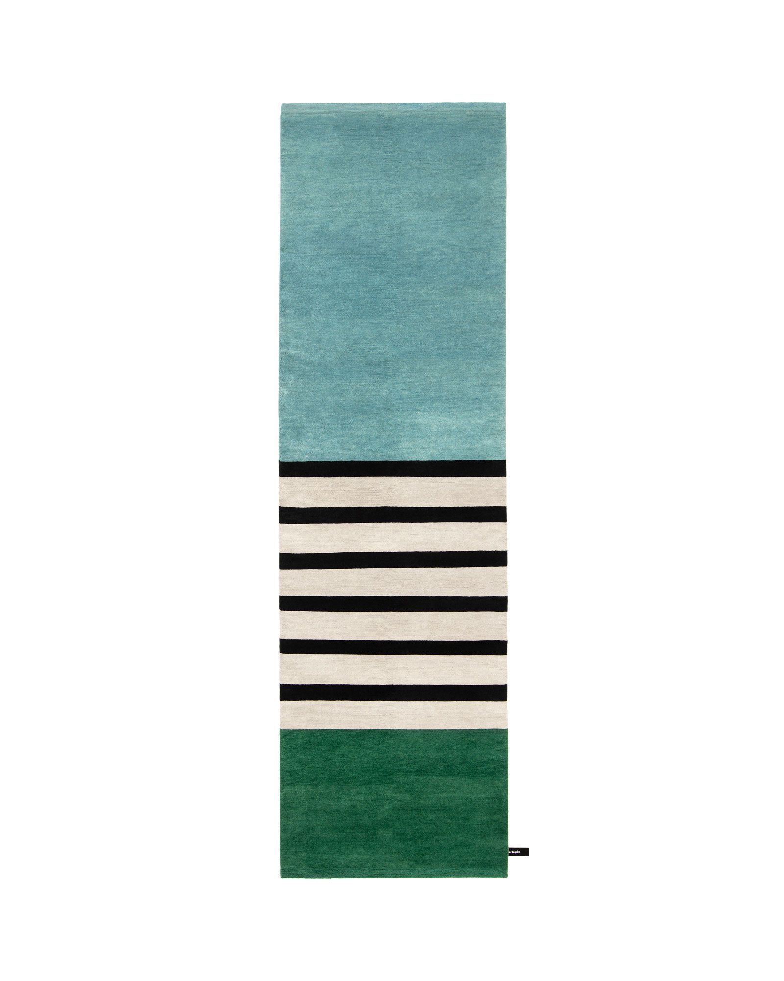 LES ARCS NOIR GRIS by cc-tapis - Tappeto fatto a mano in lana - 2