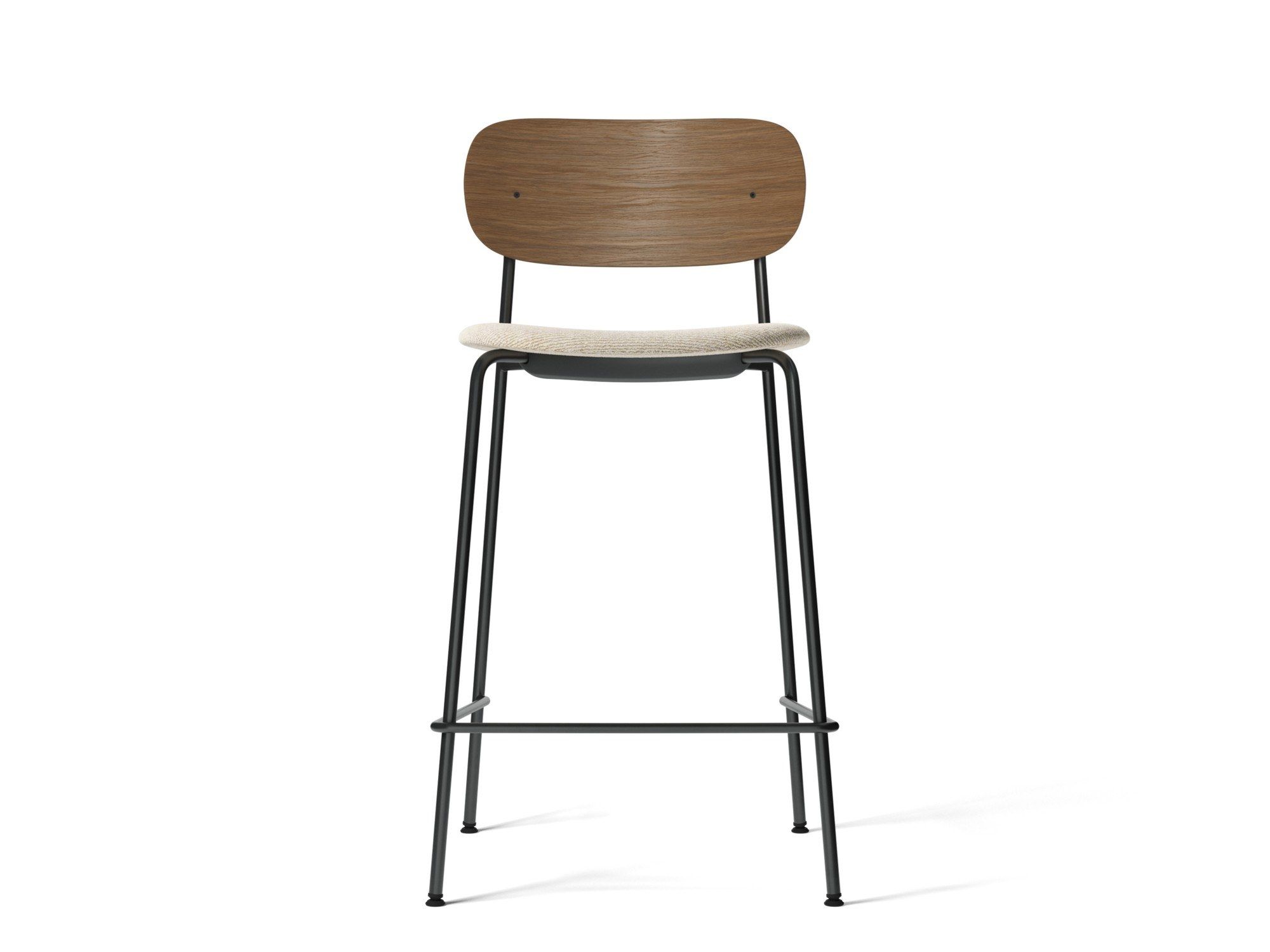 CO COUNTER/BAR CHAIR High wooden stool with integrated cushion By MENU