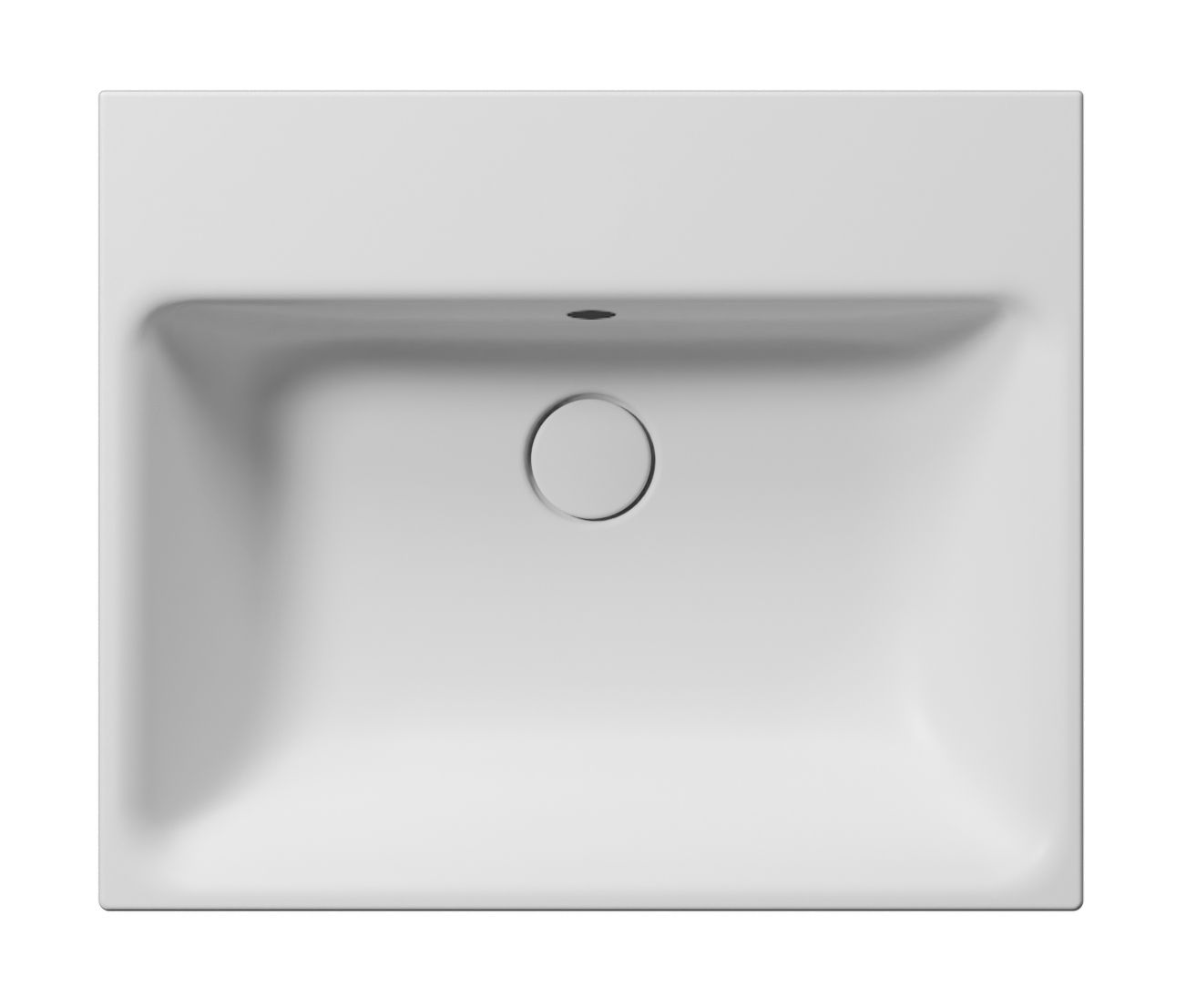 COLOR ELEMENTS 60X50 by GSI ceramica - Lavabo da incasso soprapiano in ceramica con troppopieno - 2