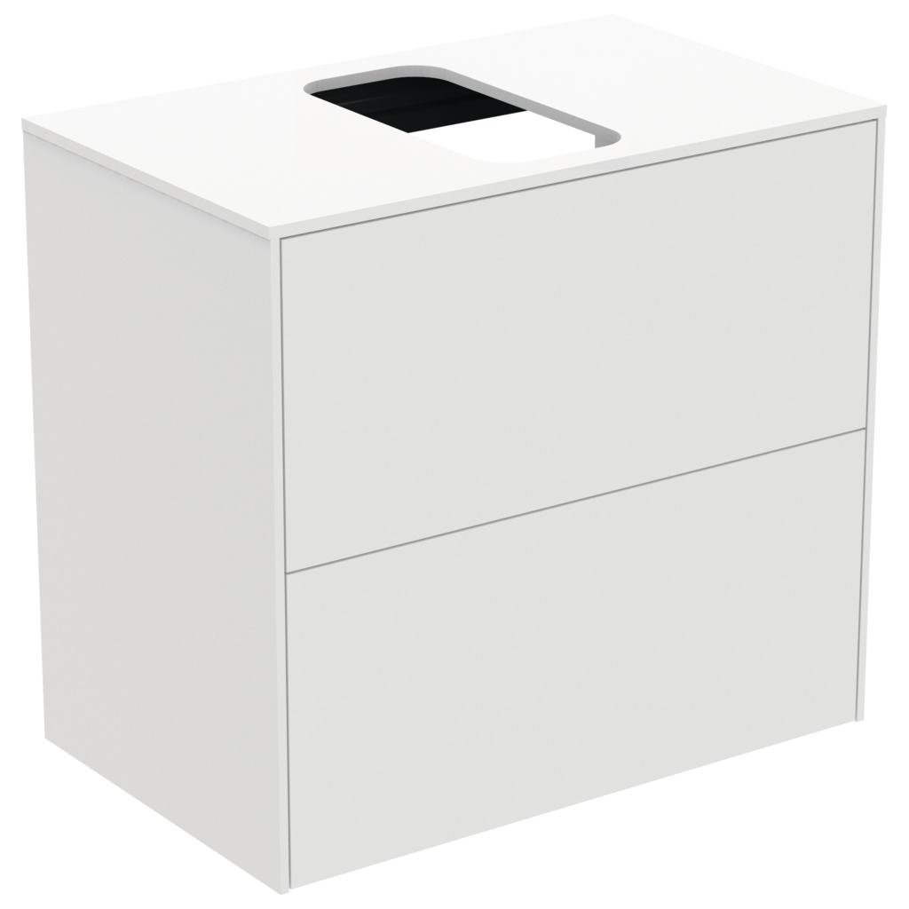 CONCA - T3946 by Ideal Standard - Mobile lavabo singolo sospeso con cassetti - 3