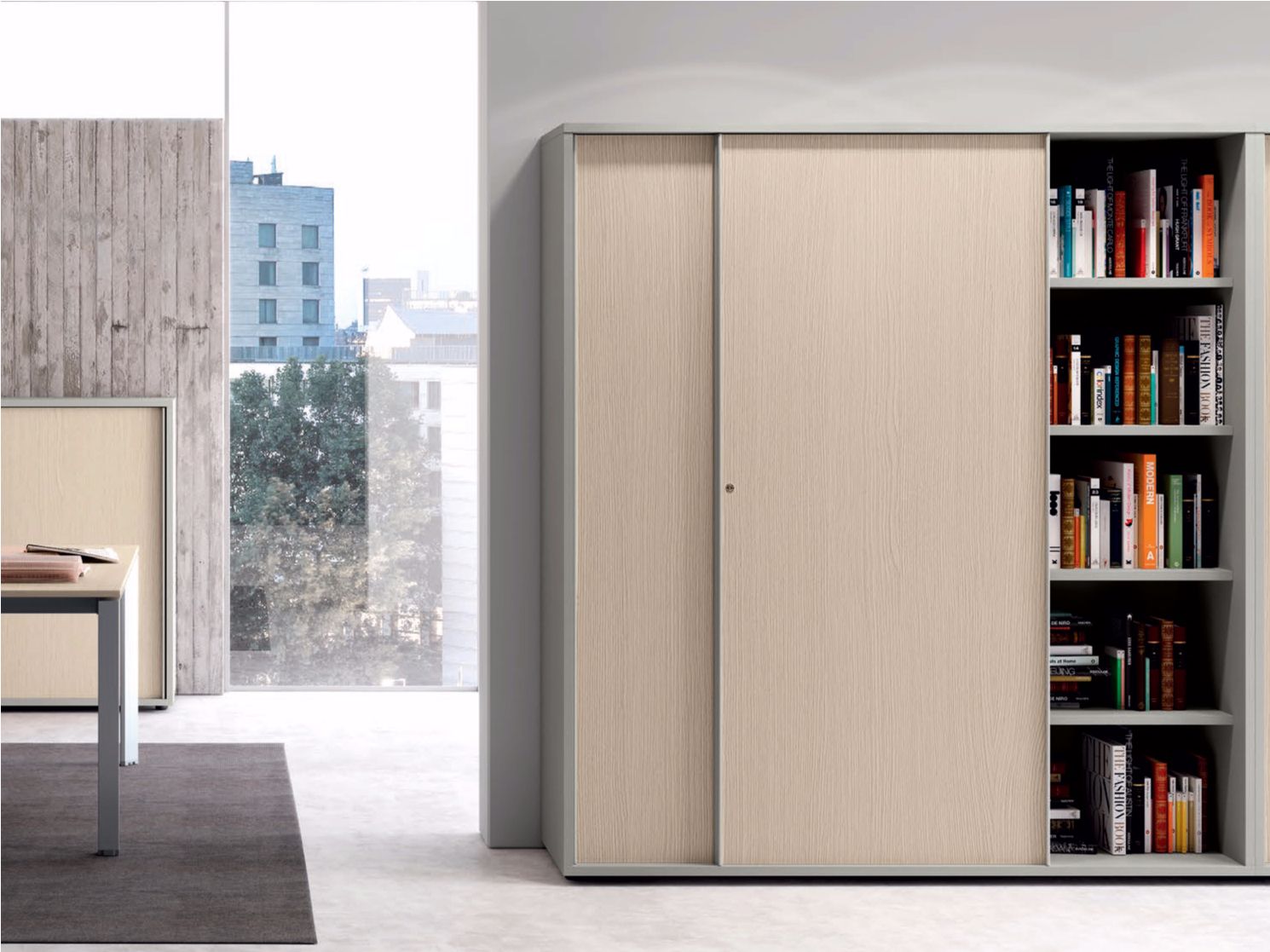 CONTENITORI UNIVERSALI EVO Modular office storage unit with sliding
