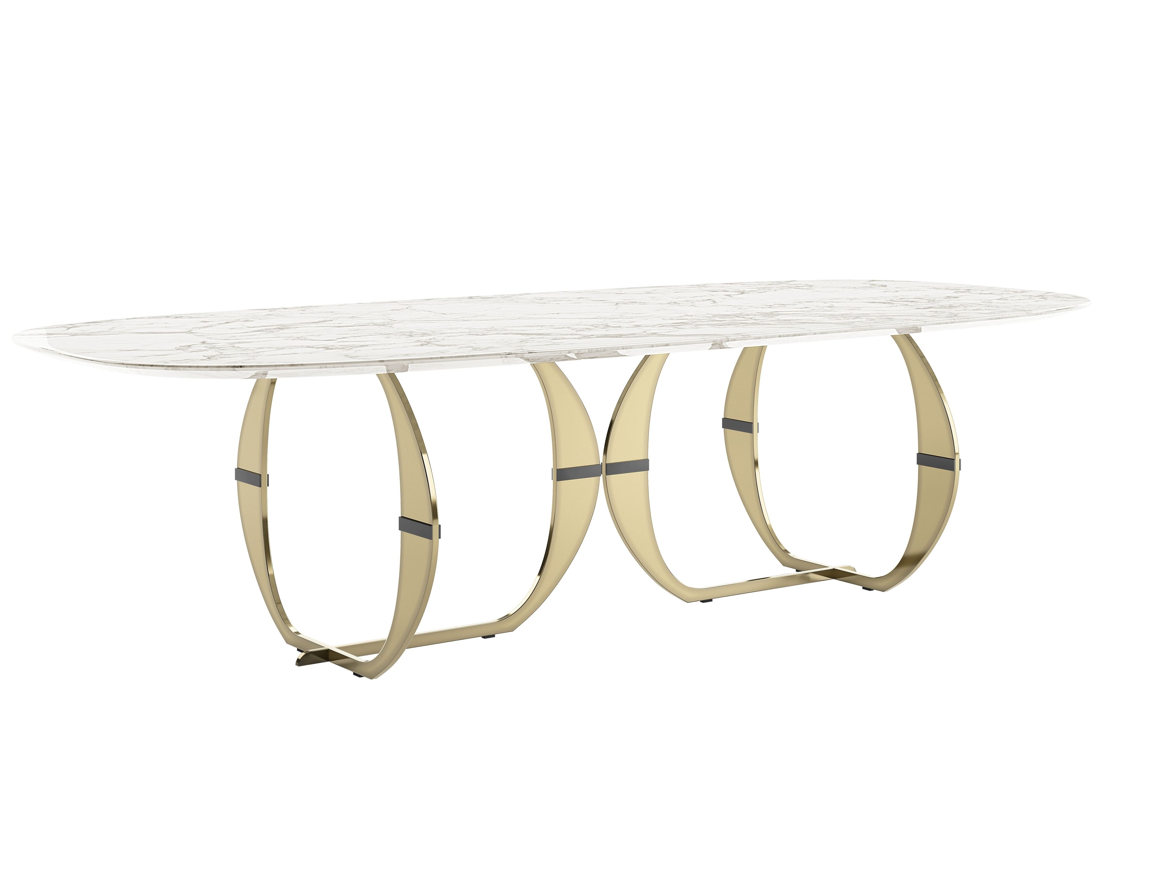 CONVIVIO by Capital Collection - Tavolo ovale da pranzo in marmo - 4