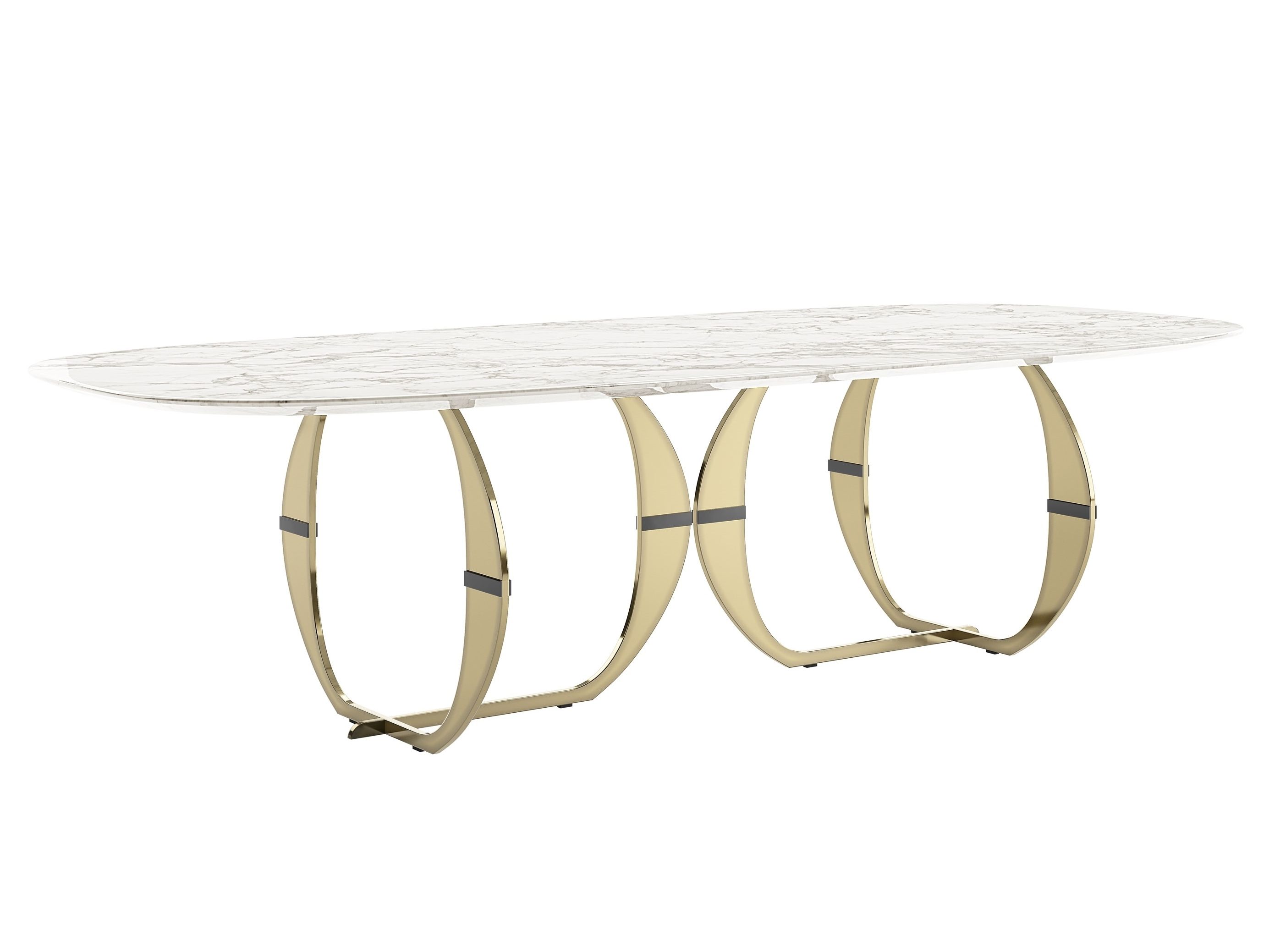 CONVIVIO by Capital Collection - Tavolo ovale da pranzo in marmo