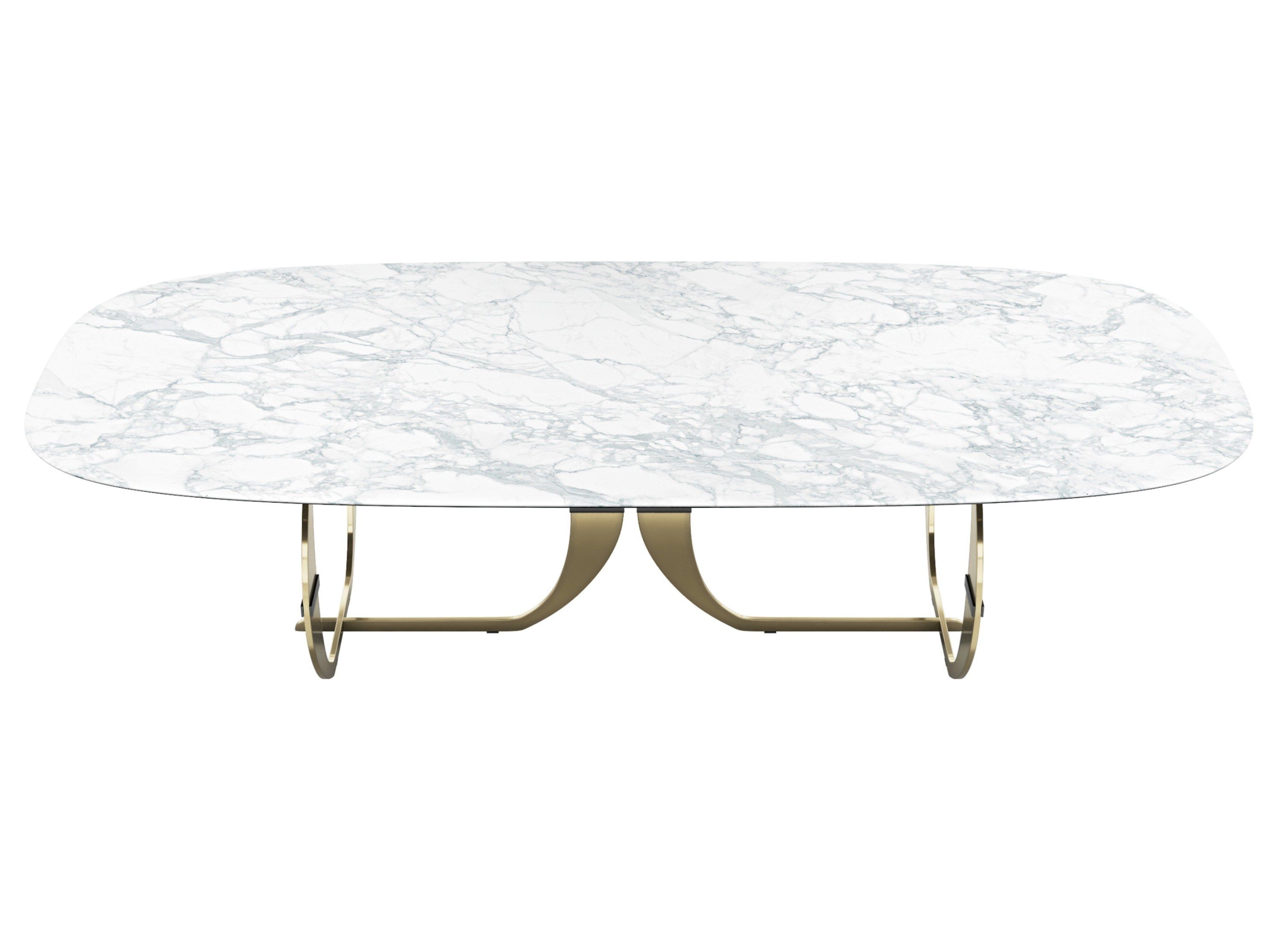 CONVIVIO by Capital Collection - Tavolo ovale da pranzo in marmo - 6