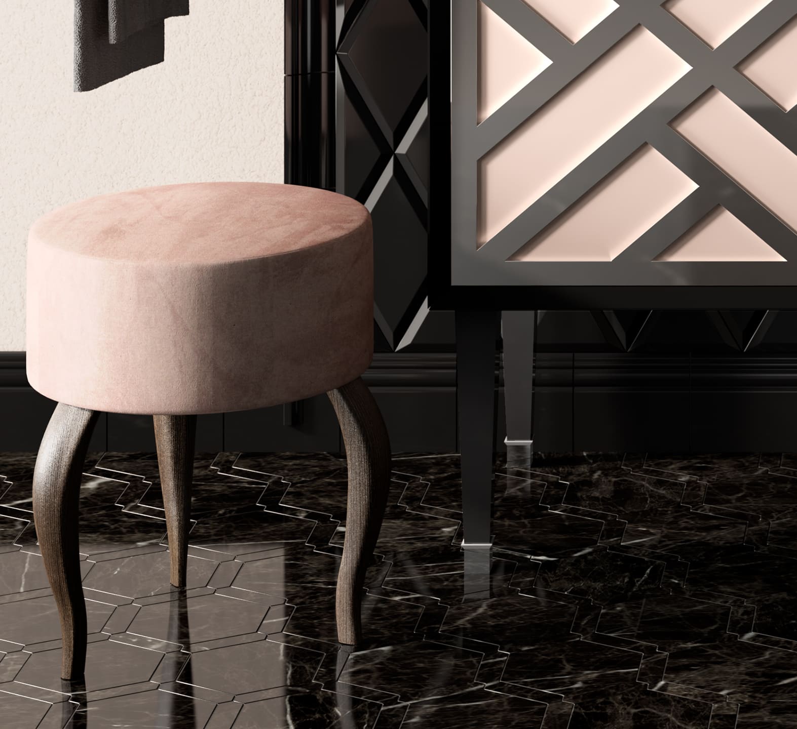 CORA 2A by Park Avenue - Mobile lavabo singolo in legno con cassetti - 6