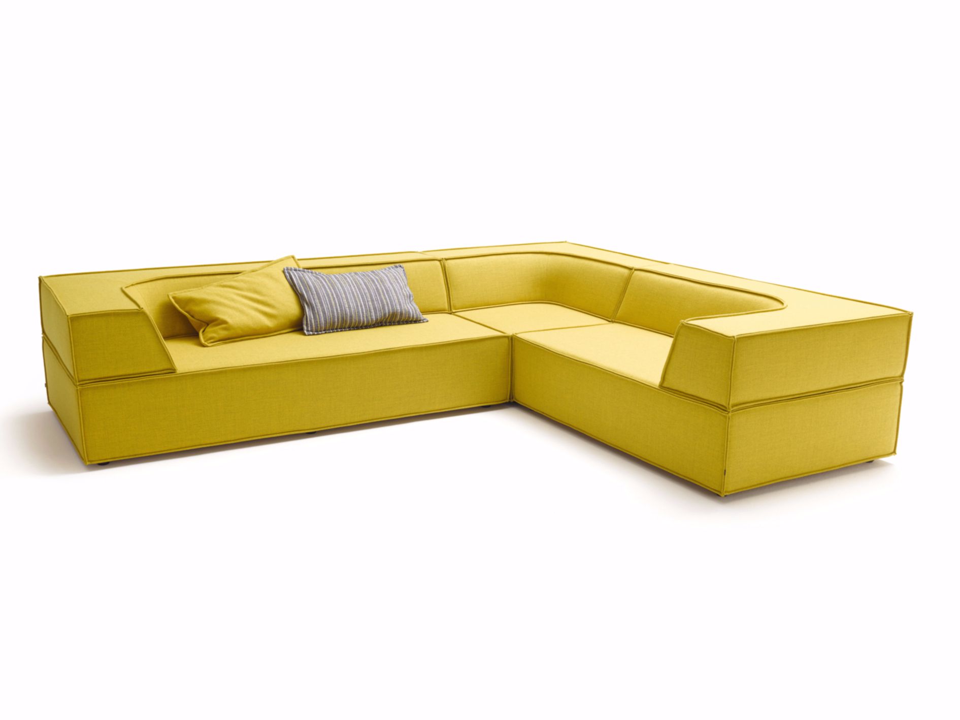 TRIO Corner sectional fabric sofa By COR design Team Form