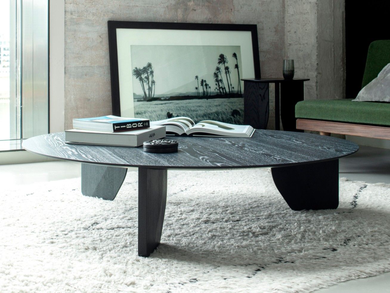 CUT Round coffee table Cut Collection By more design Peter Fehrentz