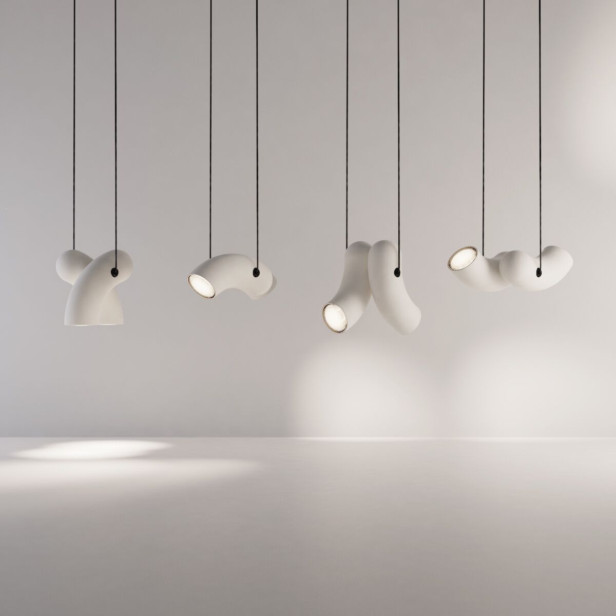 HYPHEN by Darmes - Lampada a sospensione a LED in porcellana - 2