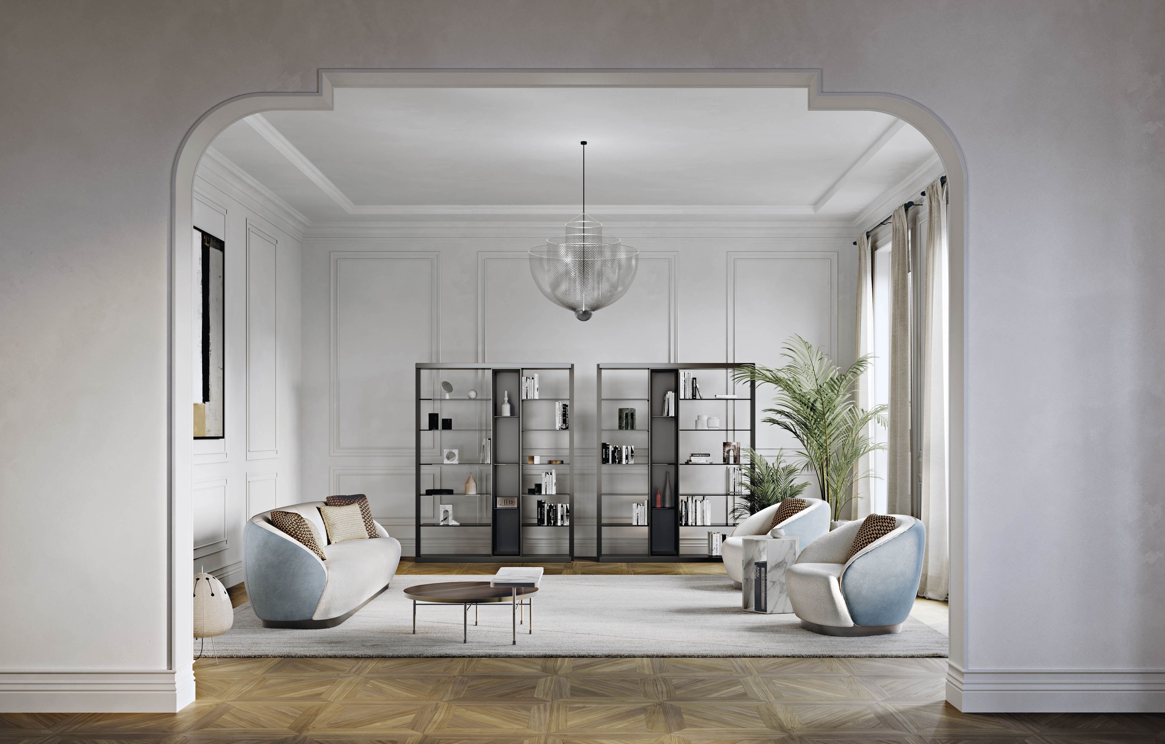 DEDALO by Capital Collection - Tavolino in legno con piano in marmo - 8