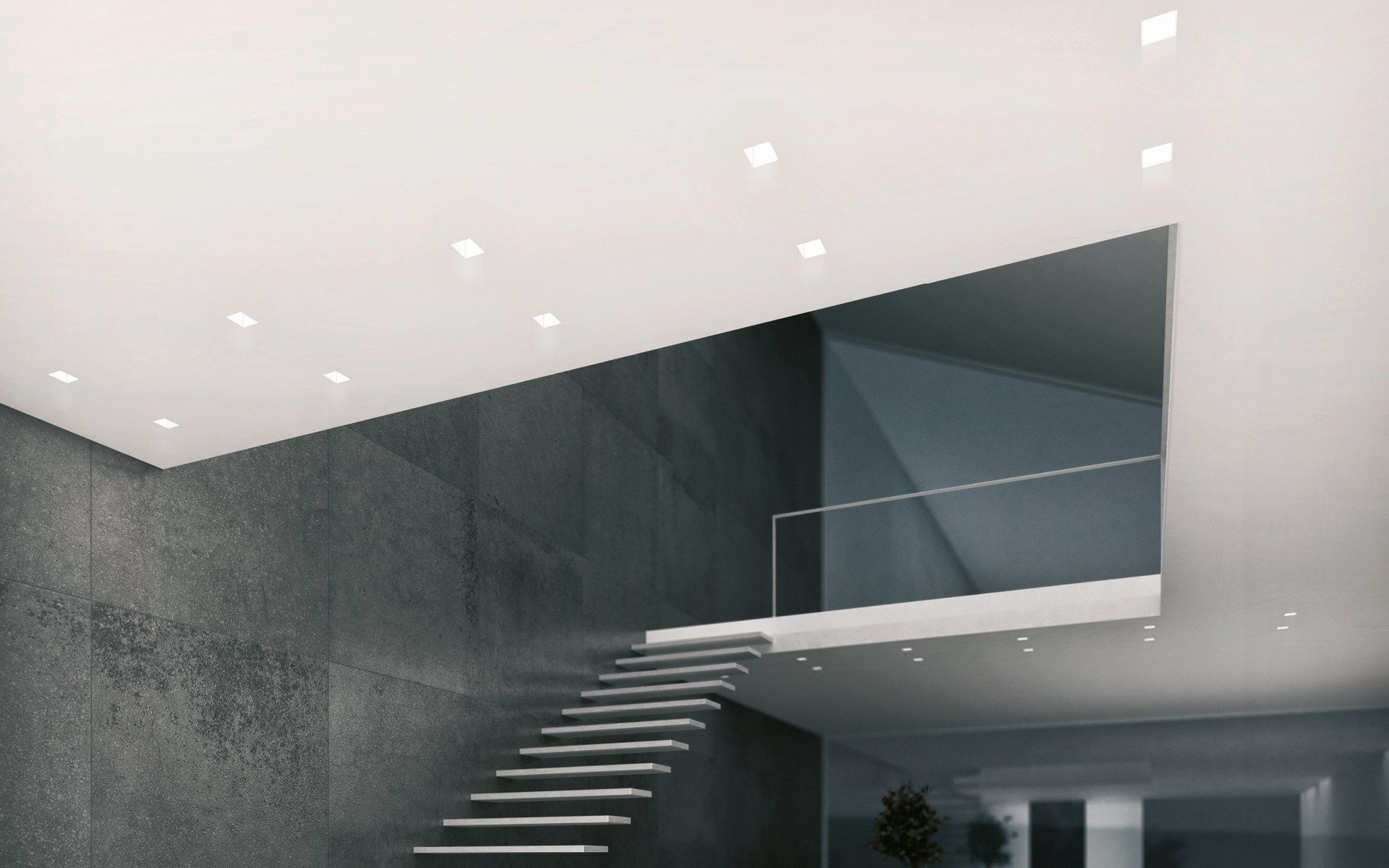 LED recessed square spotlight DICE CAVE Dice Collection By PROLICHT