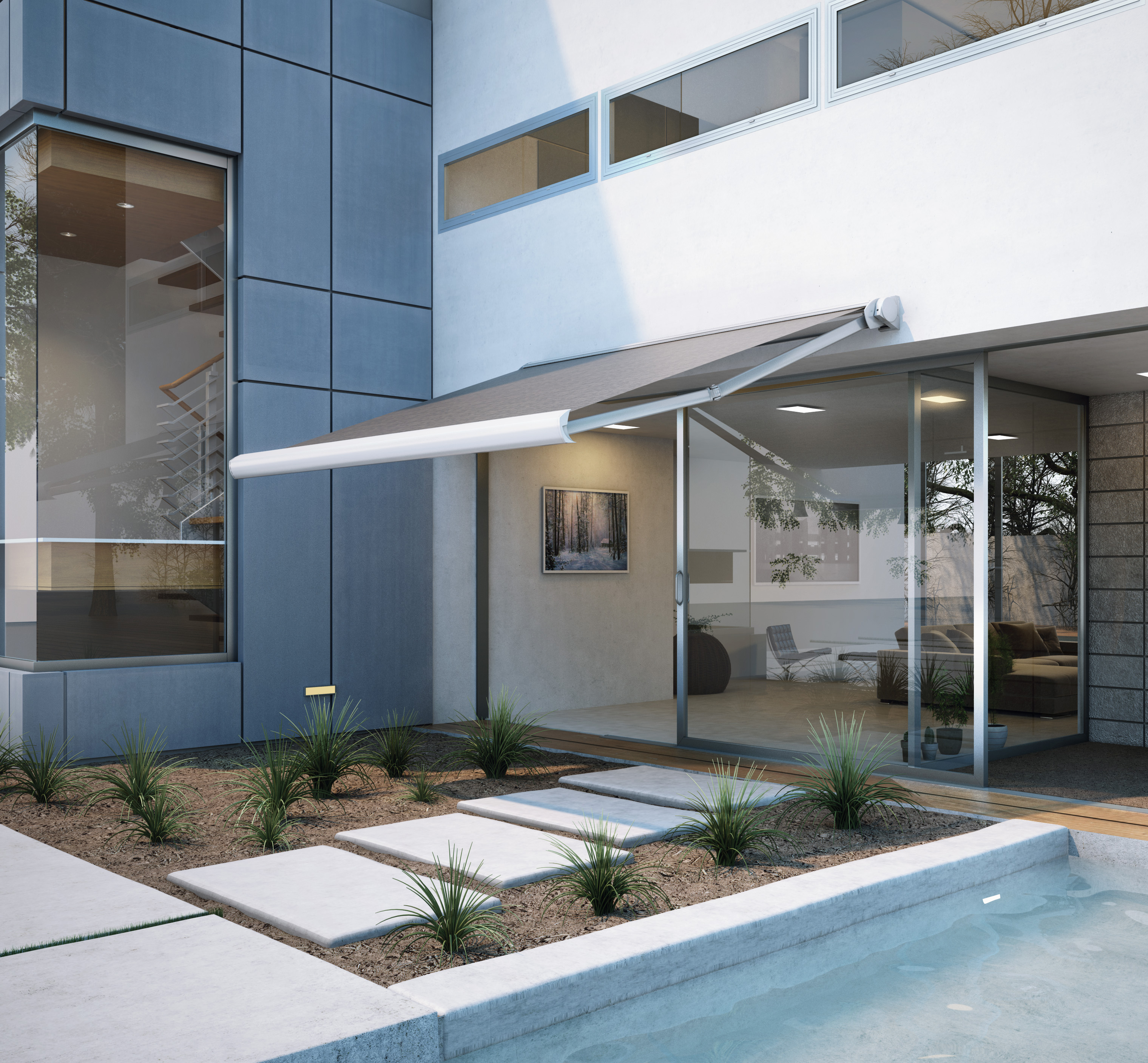 DOMINA by KE Outdoor Design - Tenda da sole in tessuto con illuminazione integrata - 4