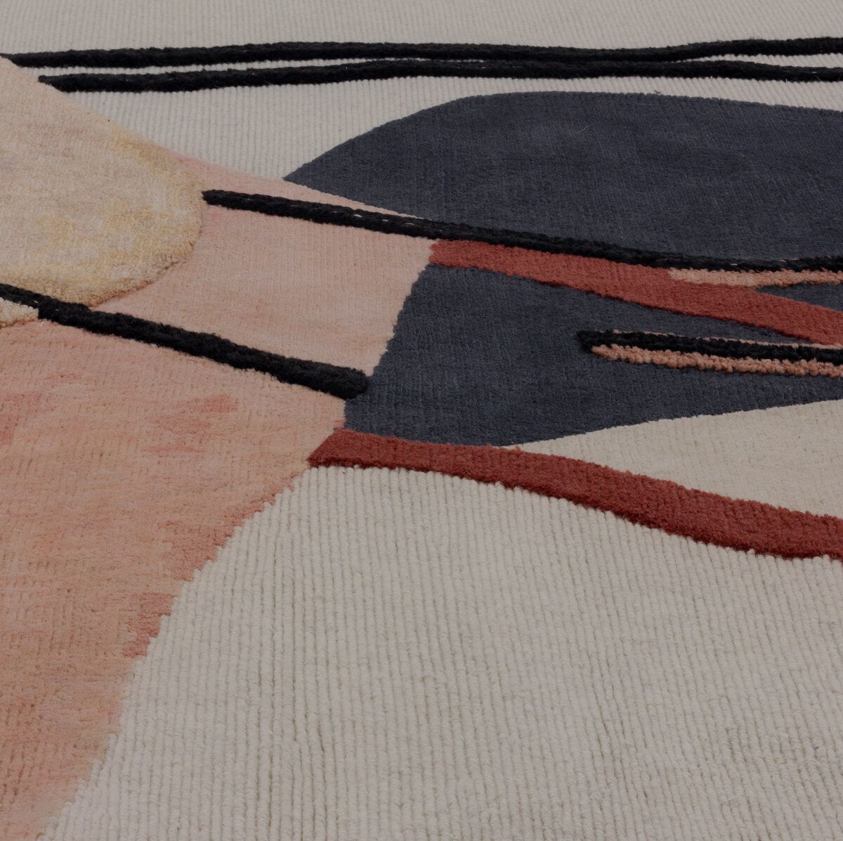 RECLINING FIGURE by cc-tapis - Tappeto a motivi fatto a mano in lana Himalayana - 10