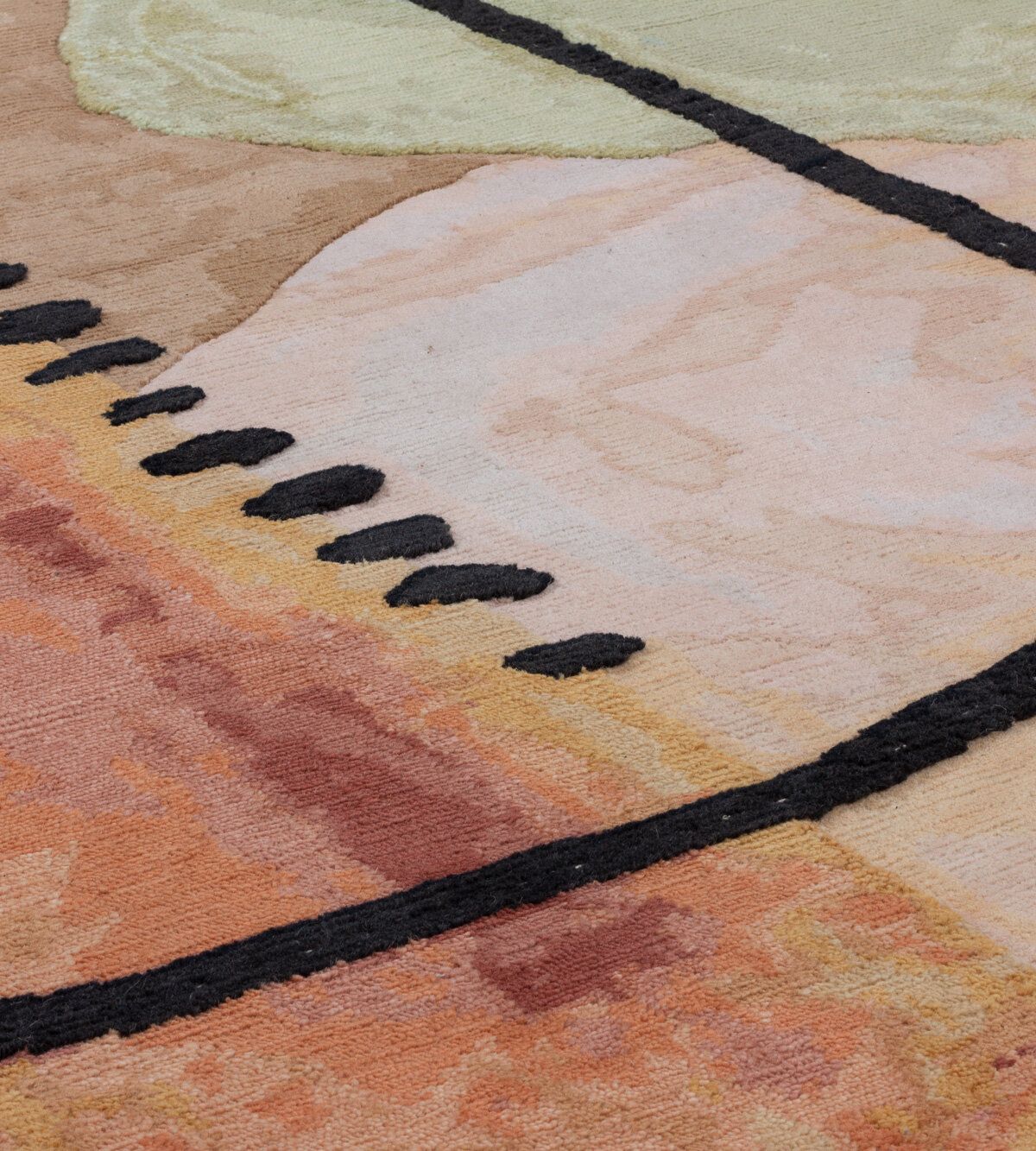 RECLINING FIGURE by cc-tapis - Tappeto a motivi fatto a mano in lana Himalayana - 9