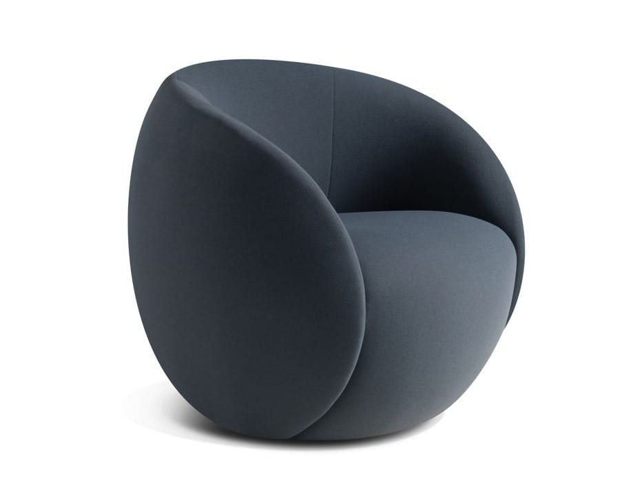 Swivel fabric armchair DOT Nativ Collection By Roche Bobois design