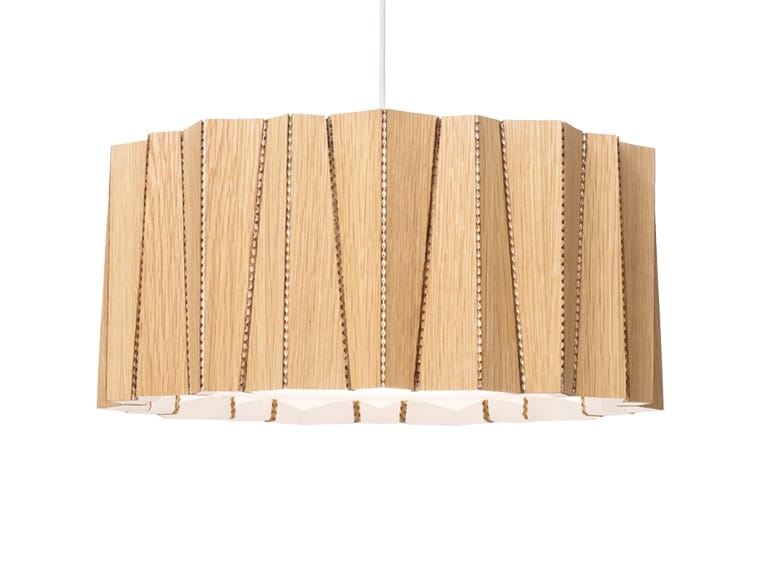 DRUM Wood veneer pendant lamp By Arkki by Lovi