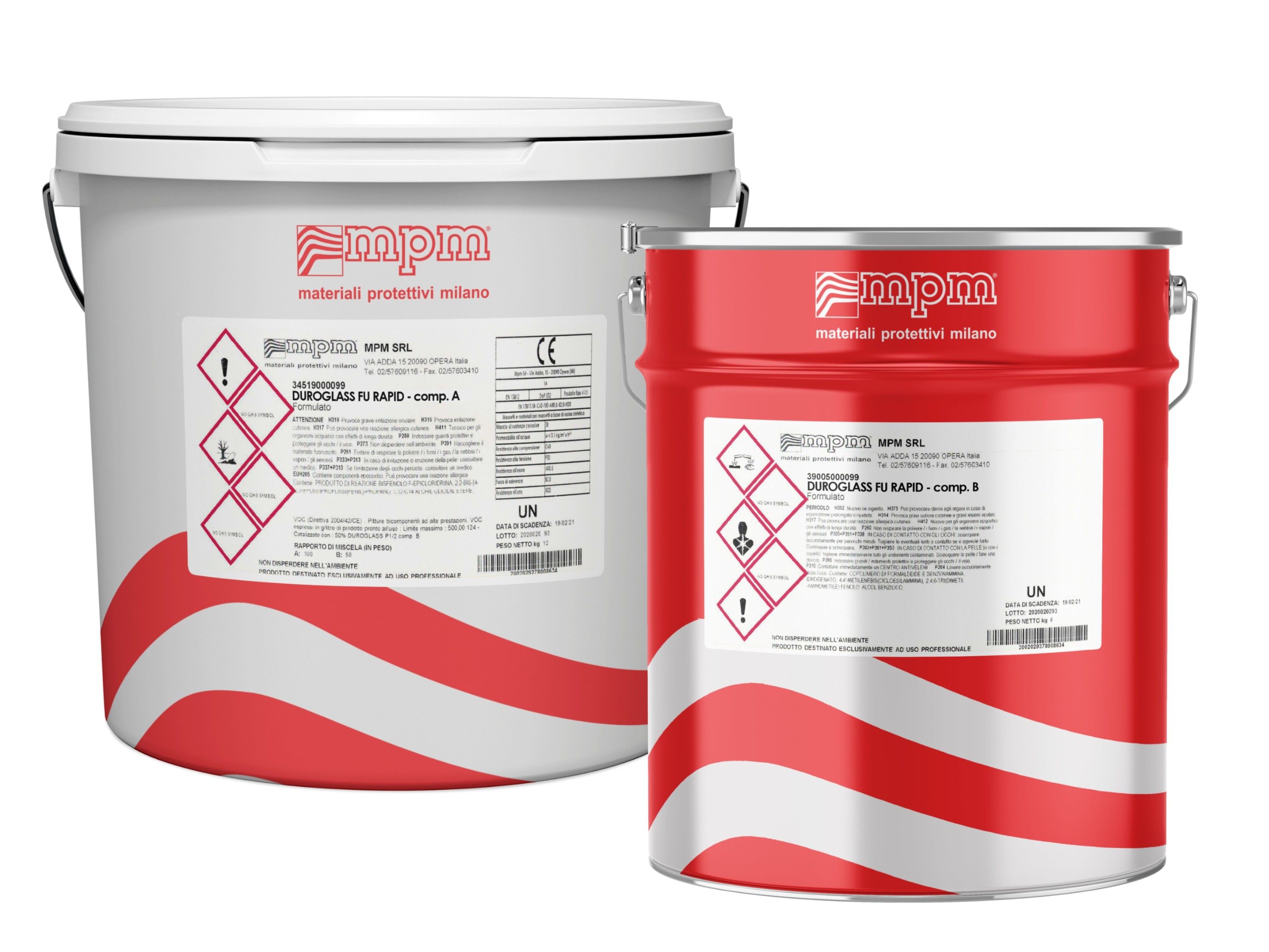 DUROGLASS FU RAPID by MPM - Fondo a due componenti a rapido indurimento ecologico