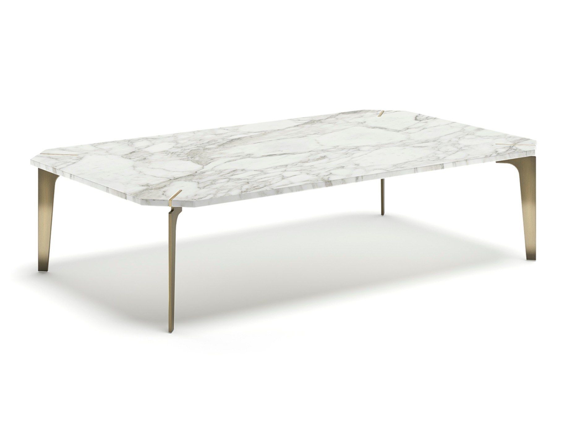 ECLECTIC R by Capital Collection - Tavolino basso rettangolare in marmo - 2