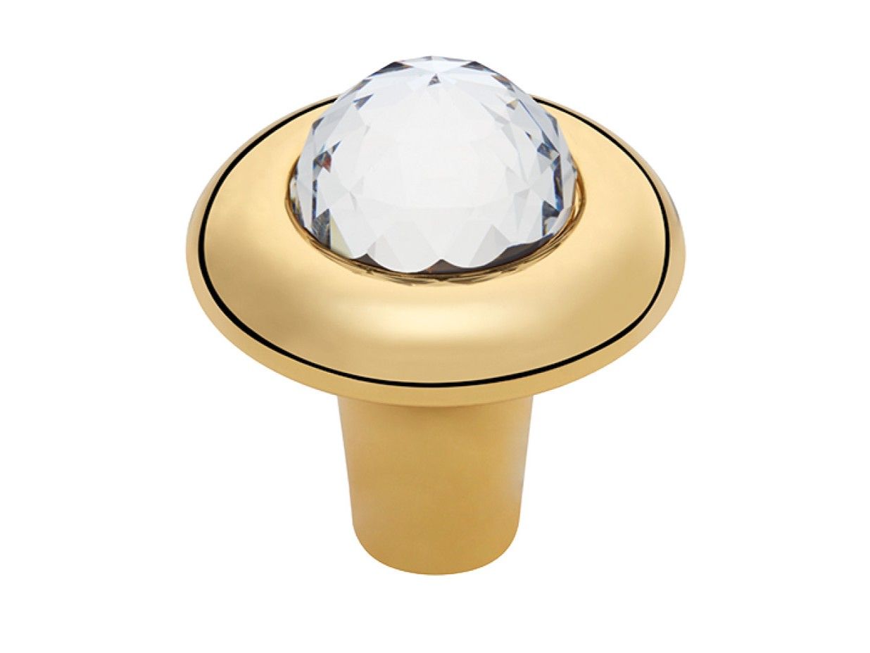 ELIKA CRYSTAL | Pomello by LINEA CALI' - Pomello in ottone con cristalli - 2